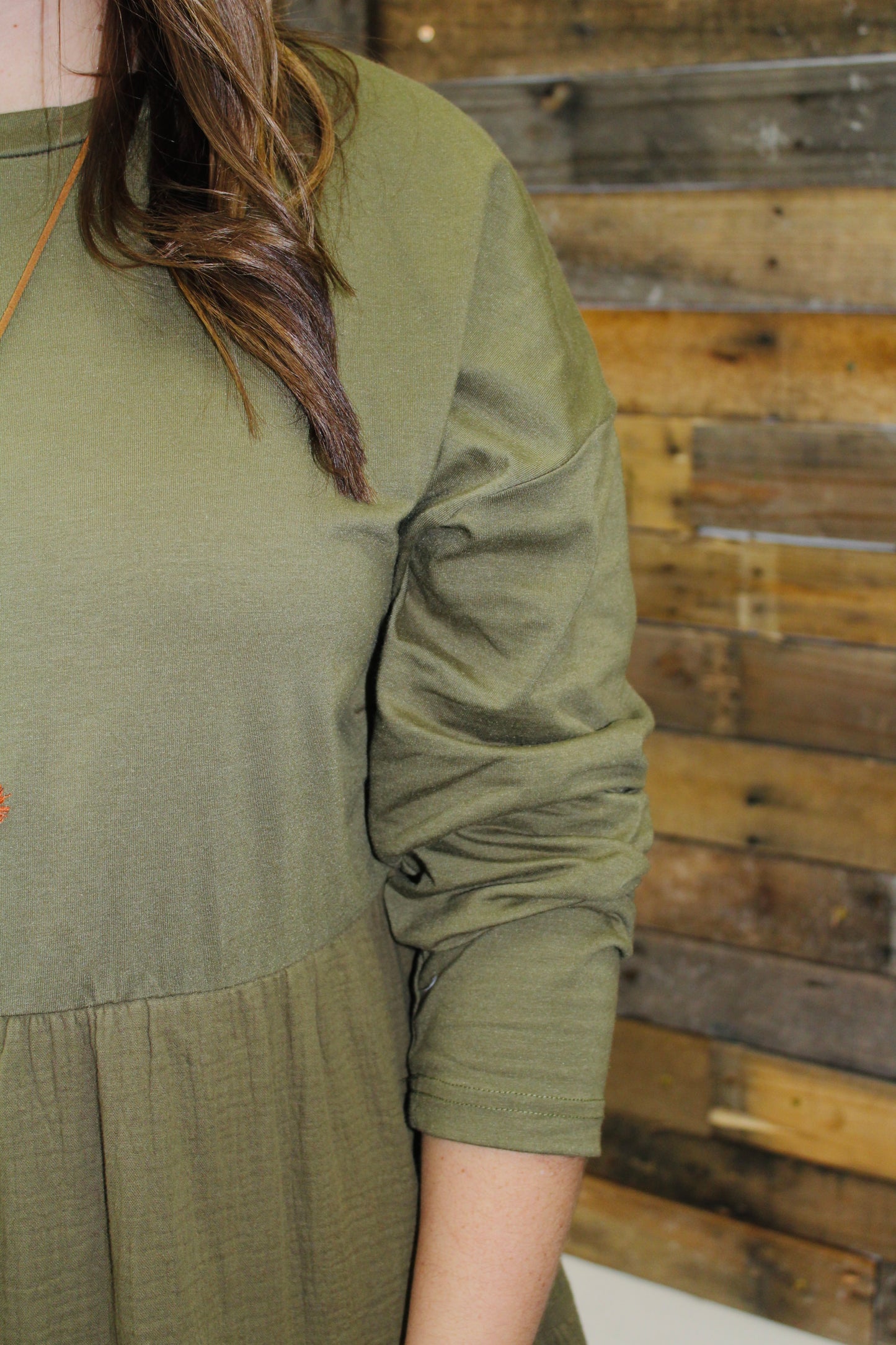 The Olivia Olive Green Dress