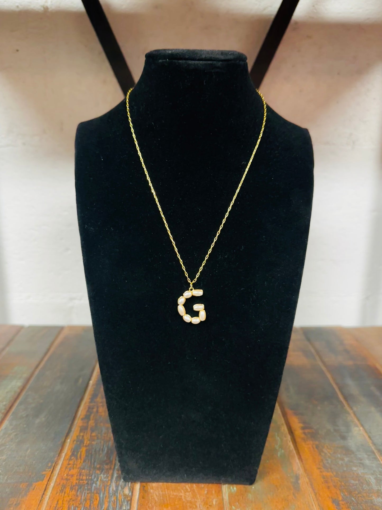 The Pearl Initial Pendant Necklace