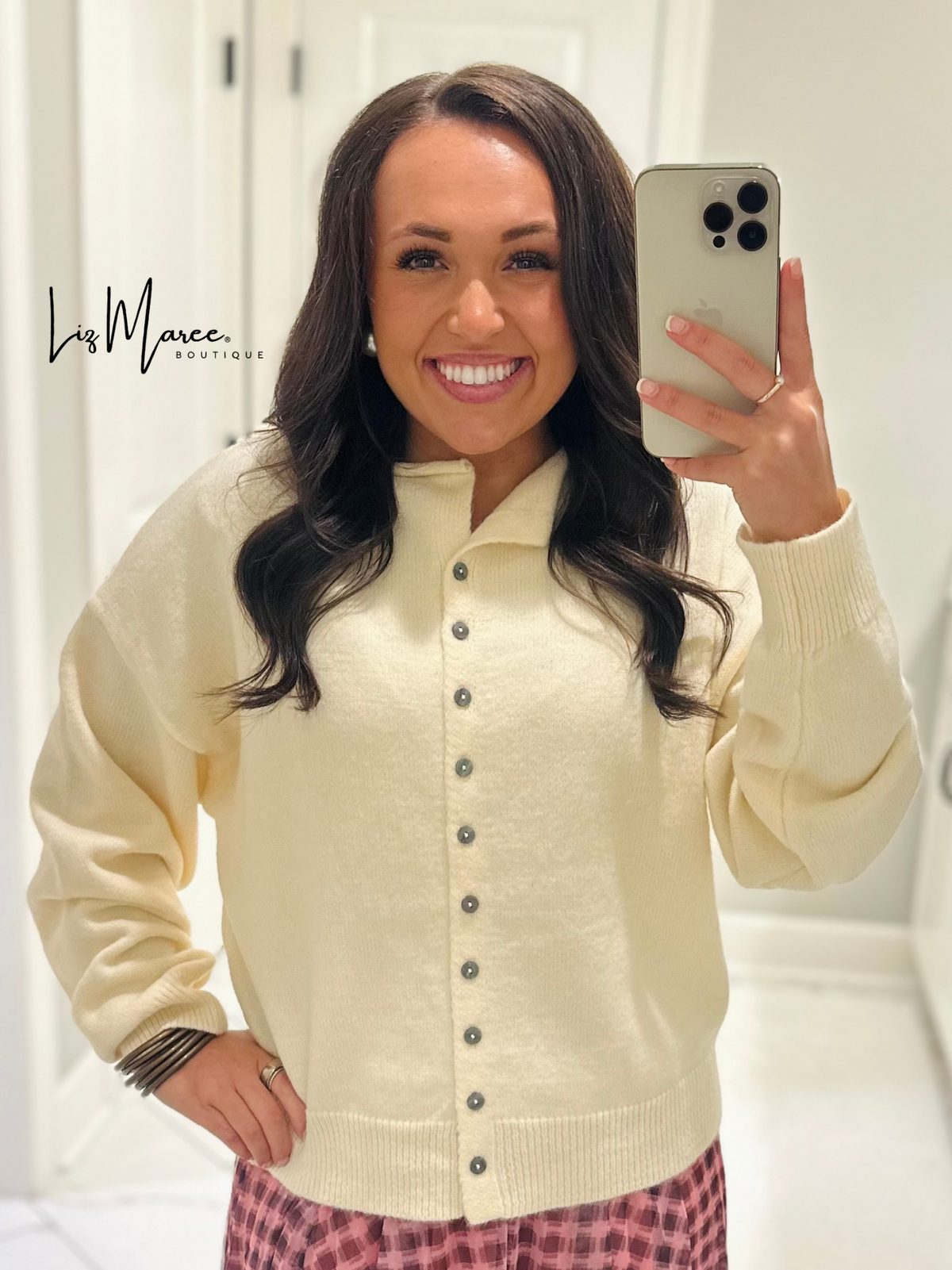 The Myra Cream Piper Cardigan