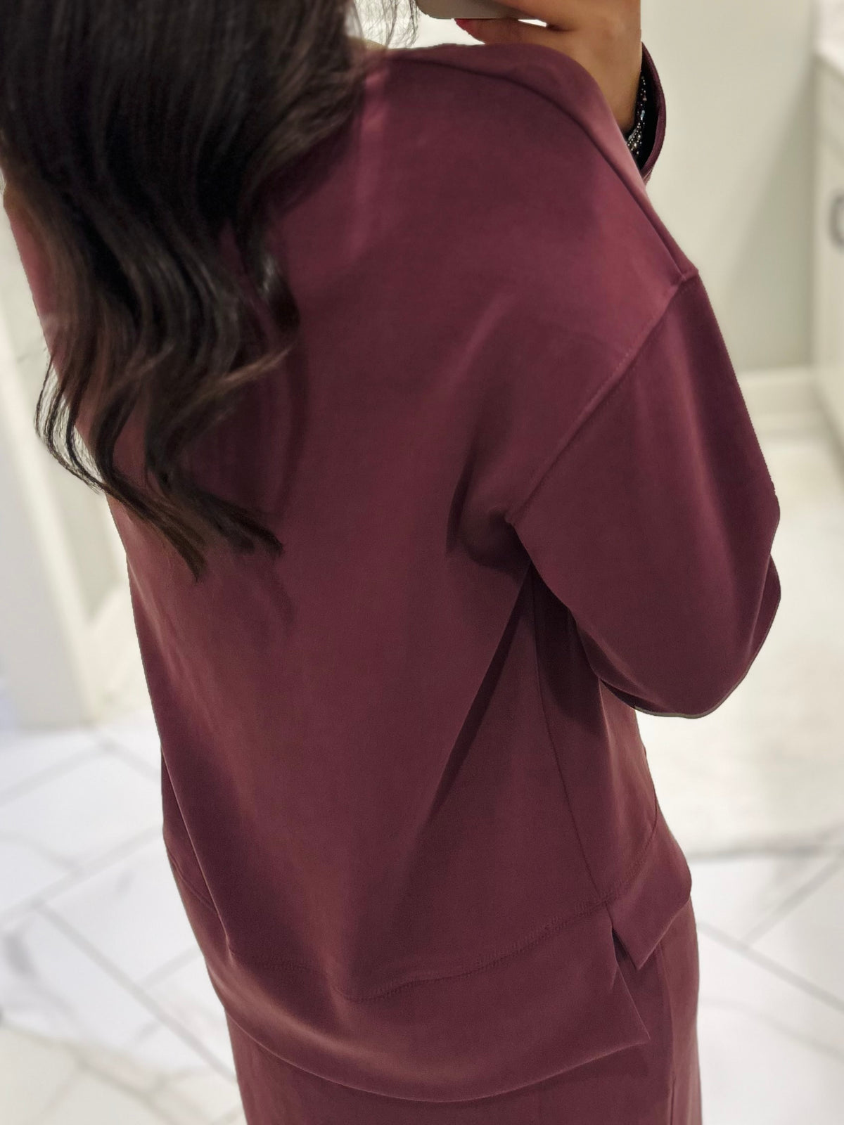 The Rheanne Wine 2 Piece Dress Set