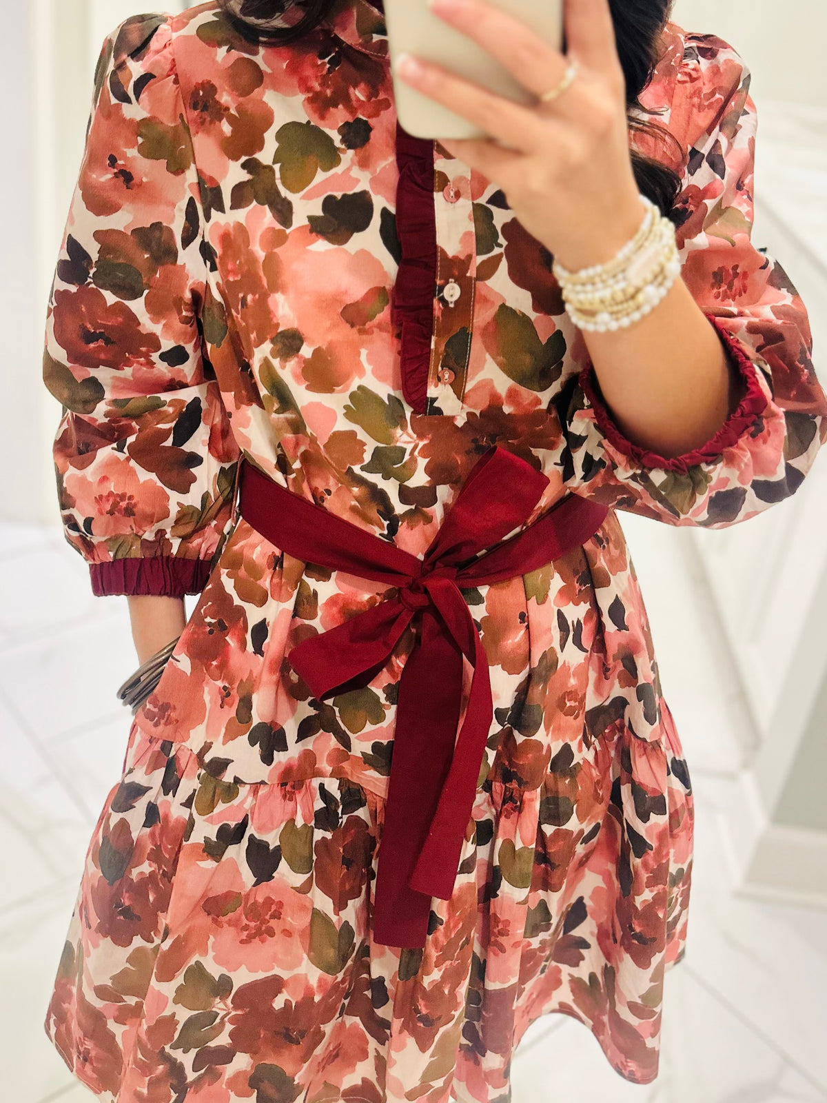 The Kayla Pink Mix Floral Dress