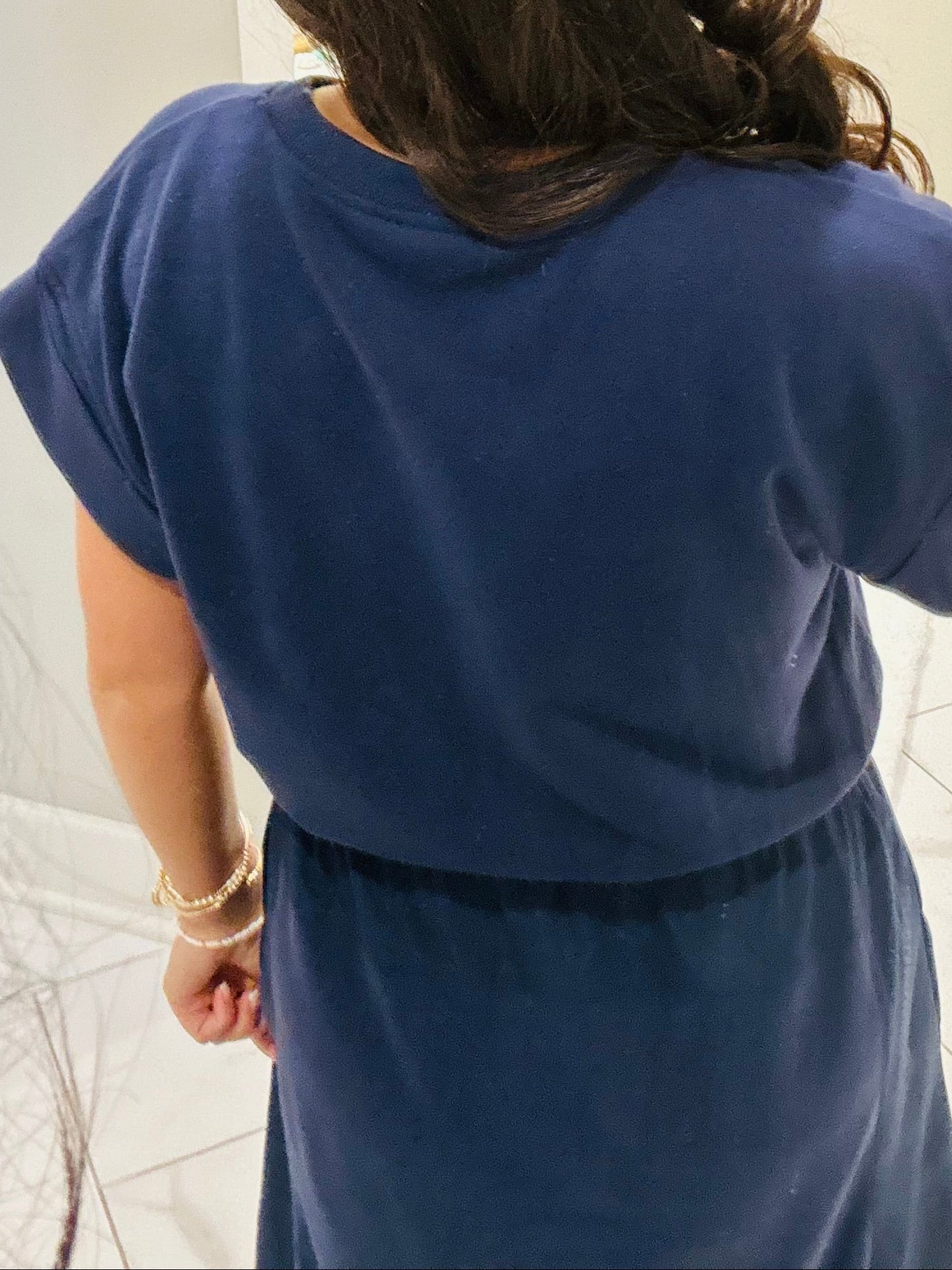 The Norah Navy Midi Dress