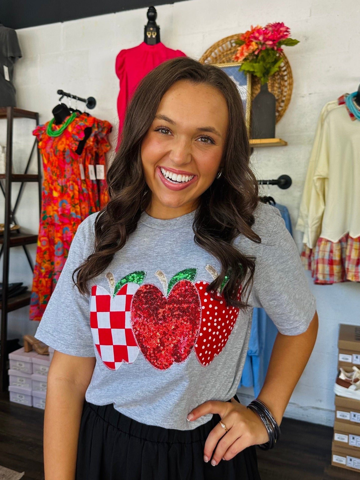 The Teach Apple Embroidered Tee