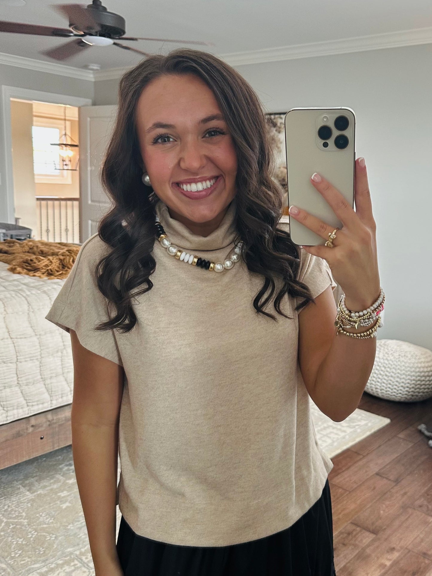 The Gabi Oatmeal Top