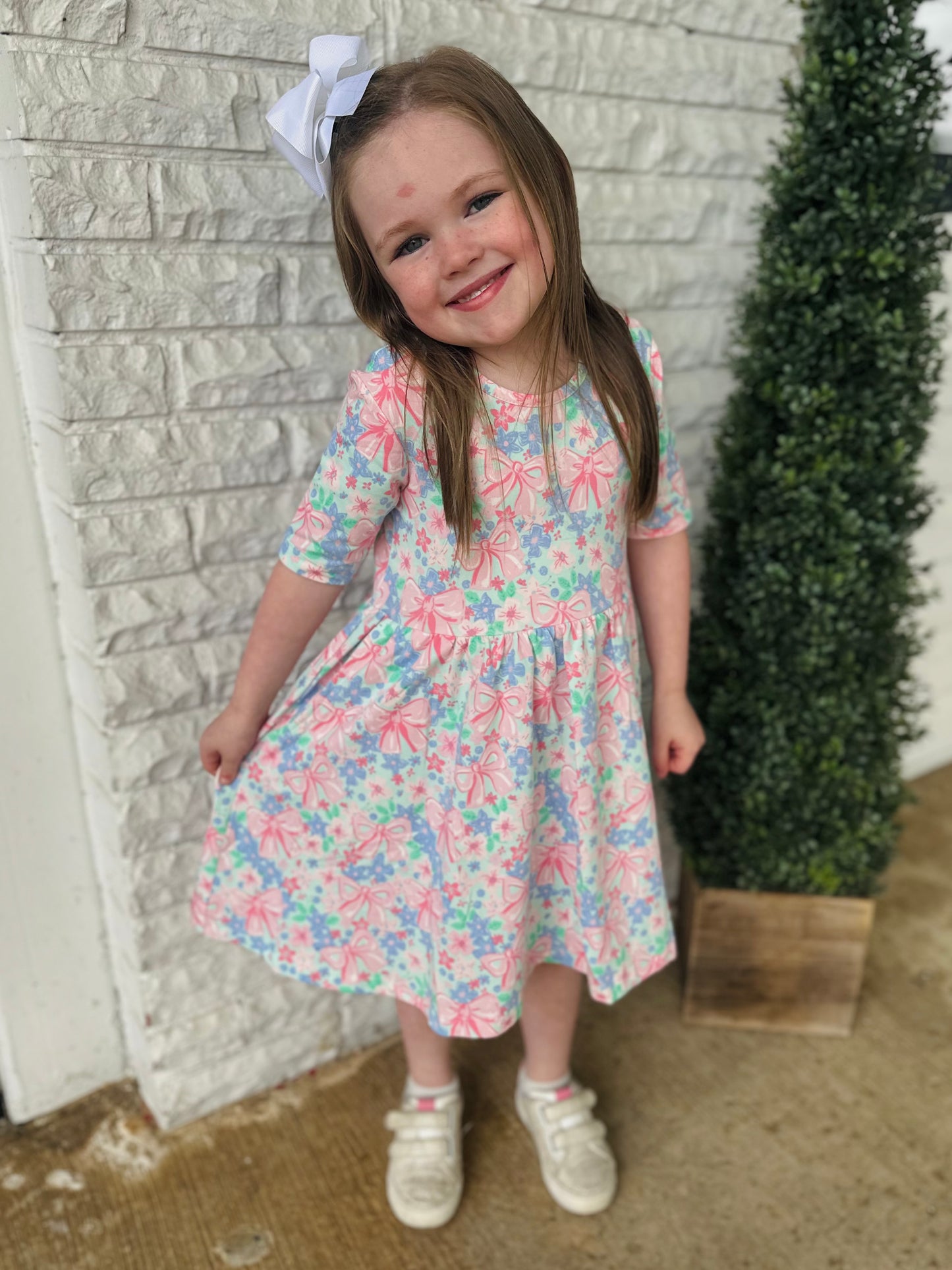 The Bow Blooms Girls Dress