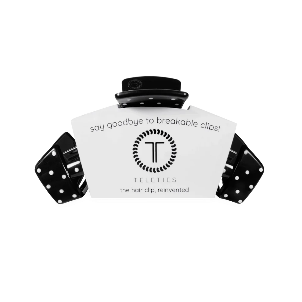 Classic Black Polka Dot Party Claw Clip