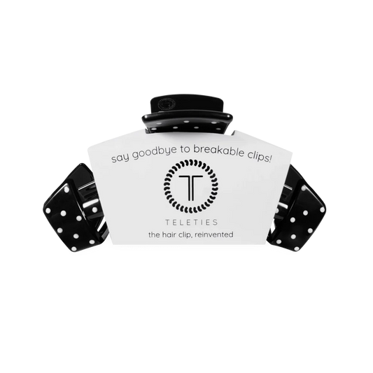 Classic Black Polka Dot Party Claw Clip
