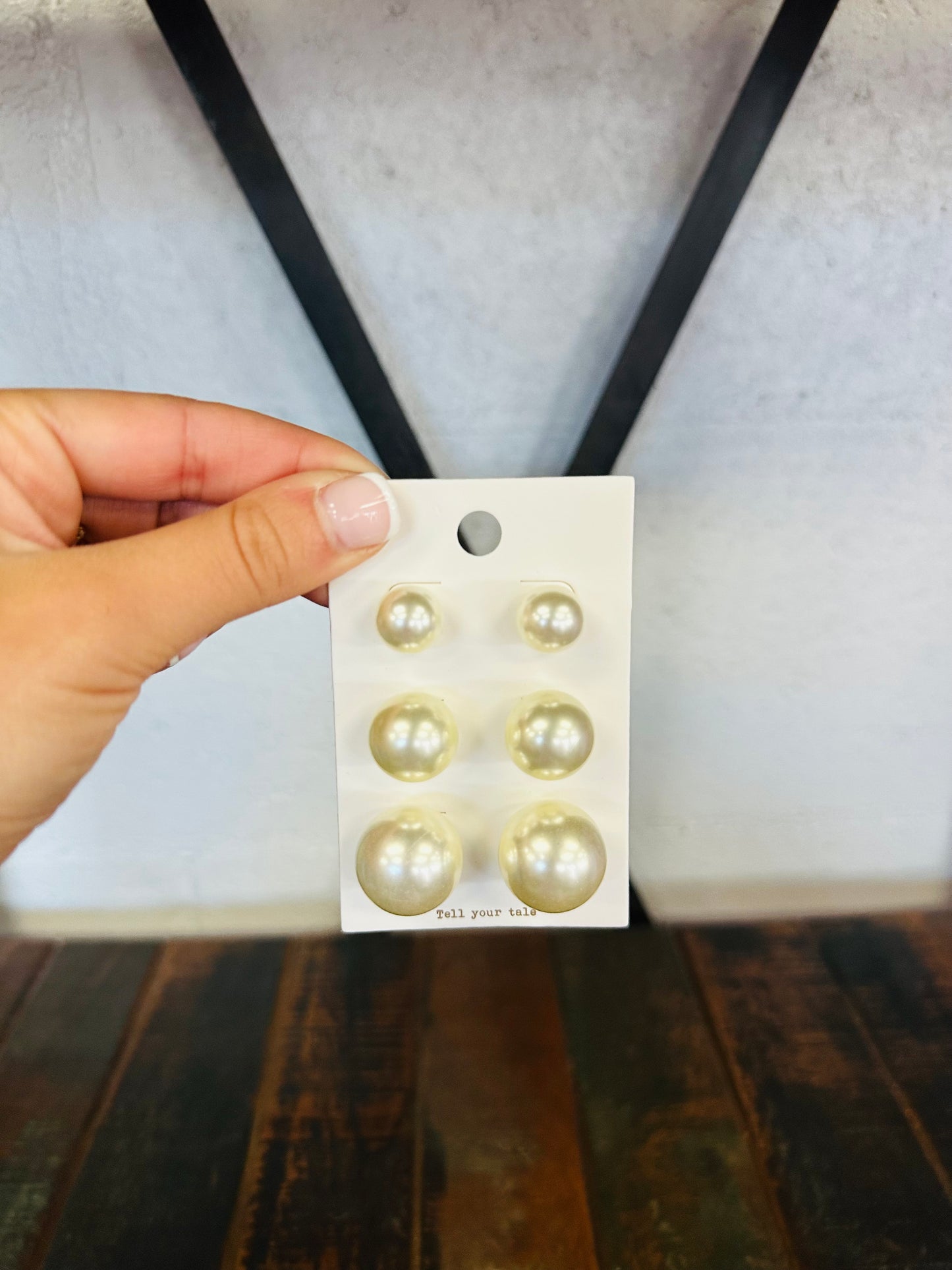 Classic Pearl Stud Earring Set - Statement