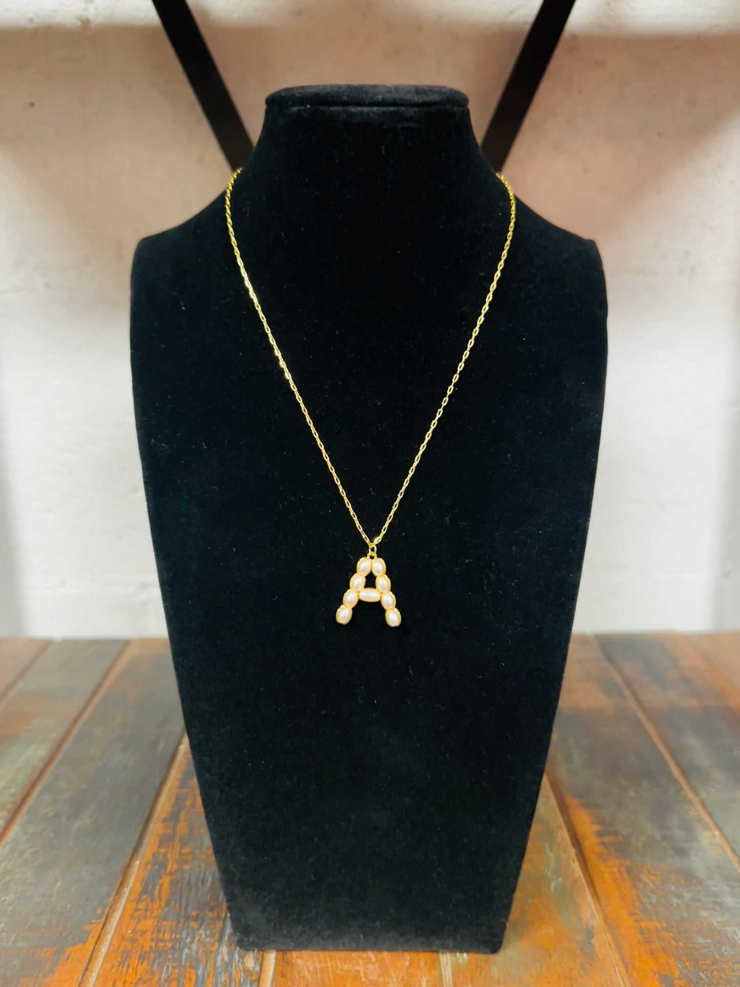 The Pearl Initial Pendant Necklace