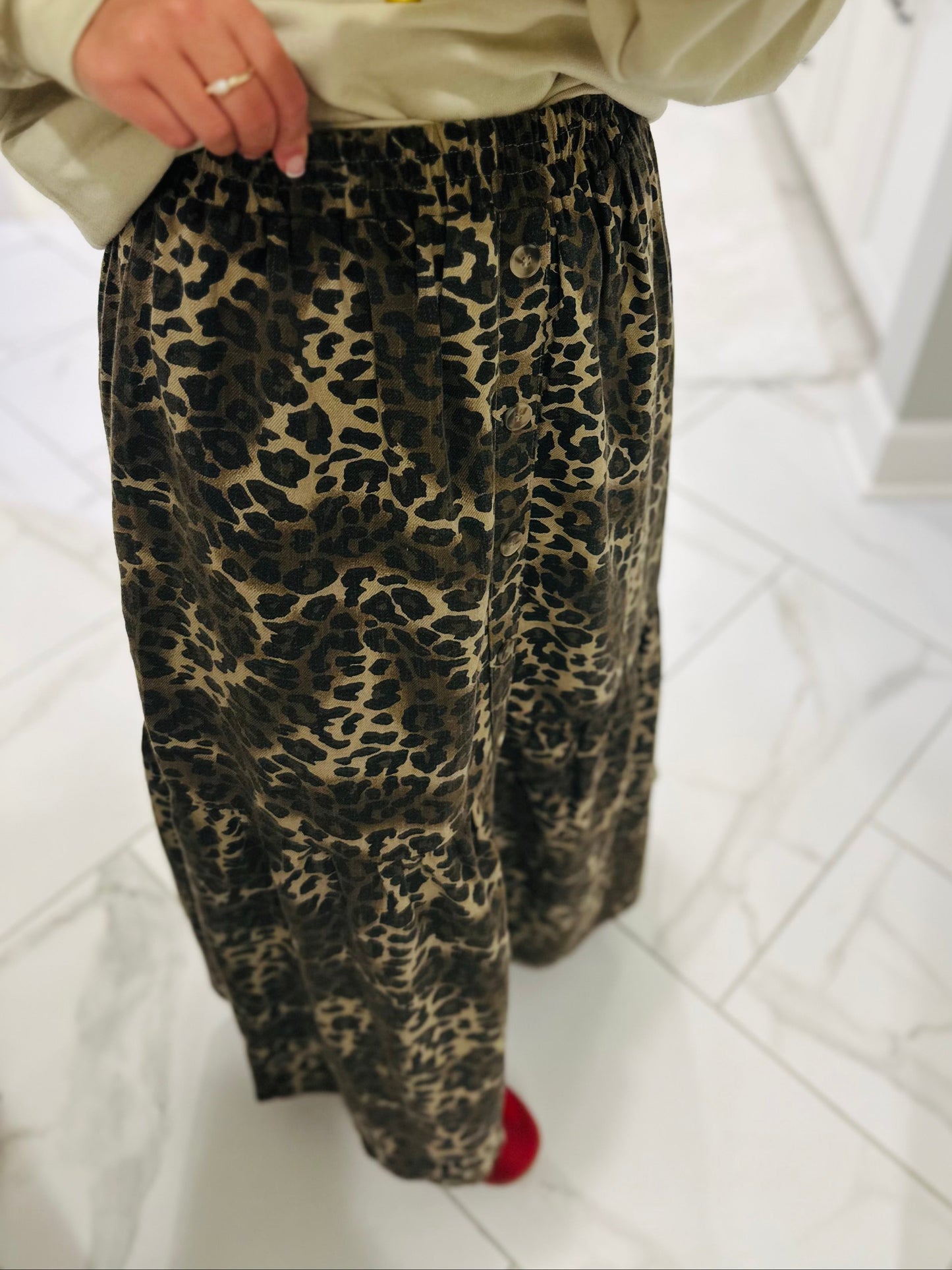 The Cass Mocha Leopard Maxi Skirt