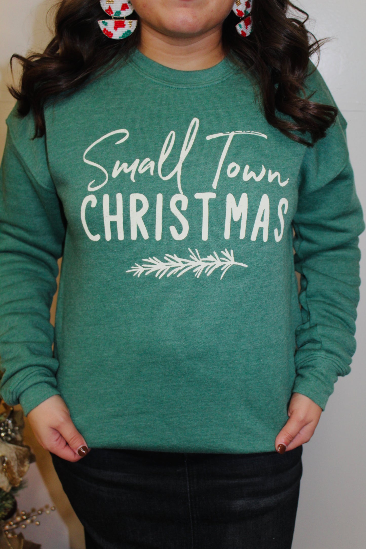 Small Town Christmas Graphic Sweatshirt