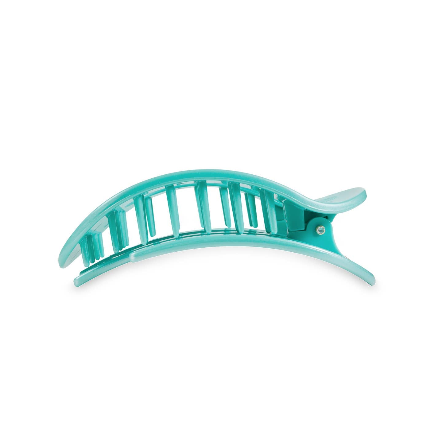 Totally Turquoise Round Flat Hair Clip