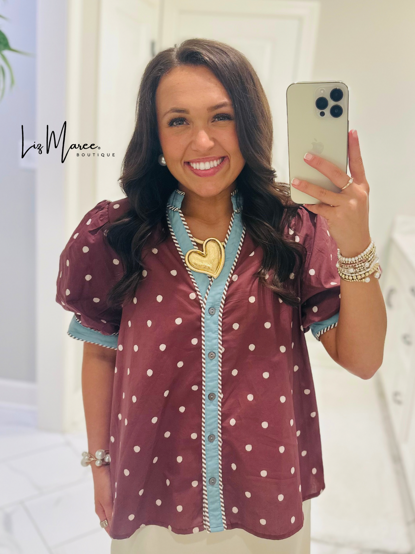 The Abbie Brown Polka Dot Top