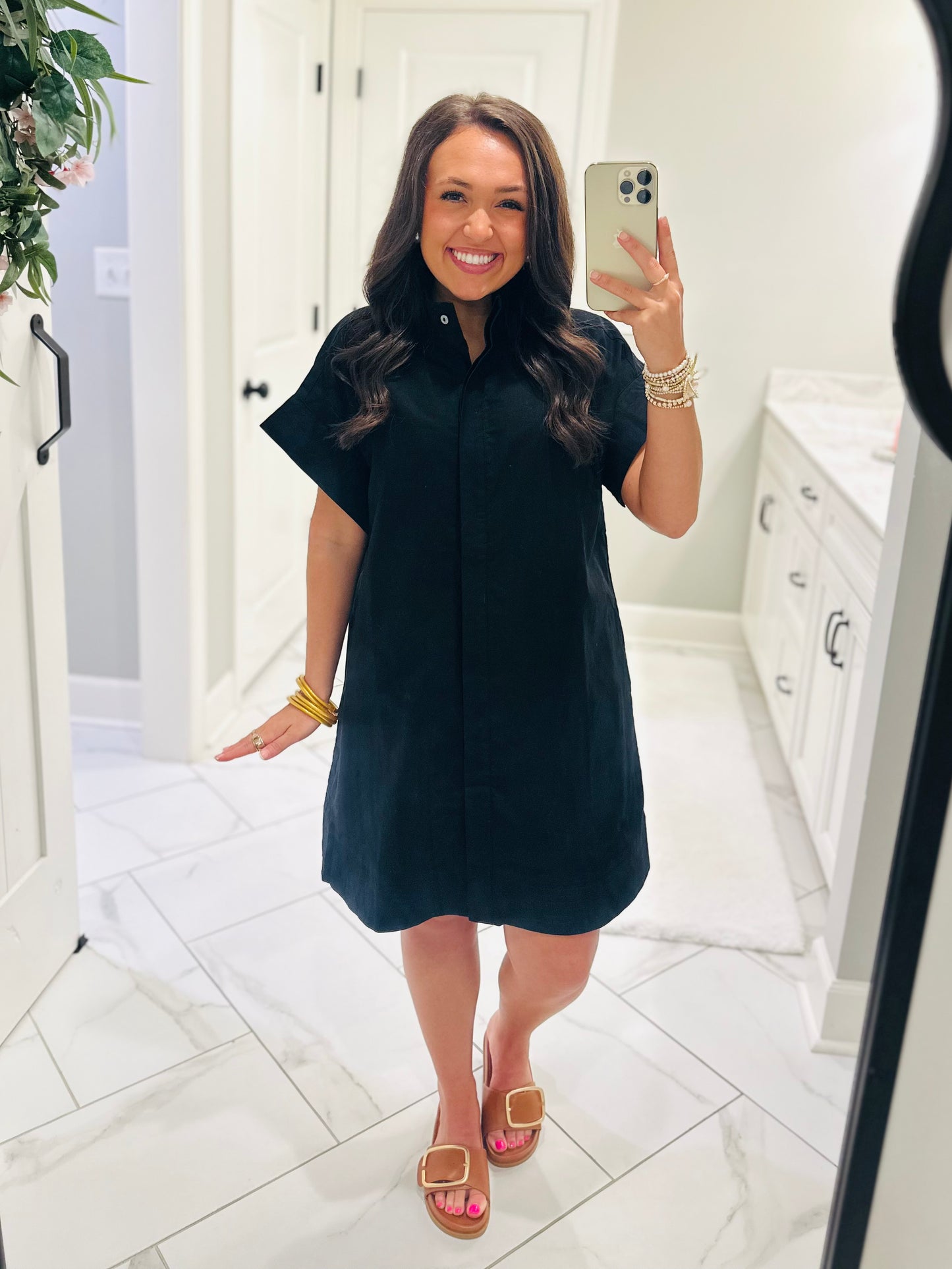 The Rach Black Shirt Dress