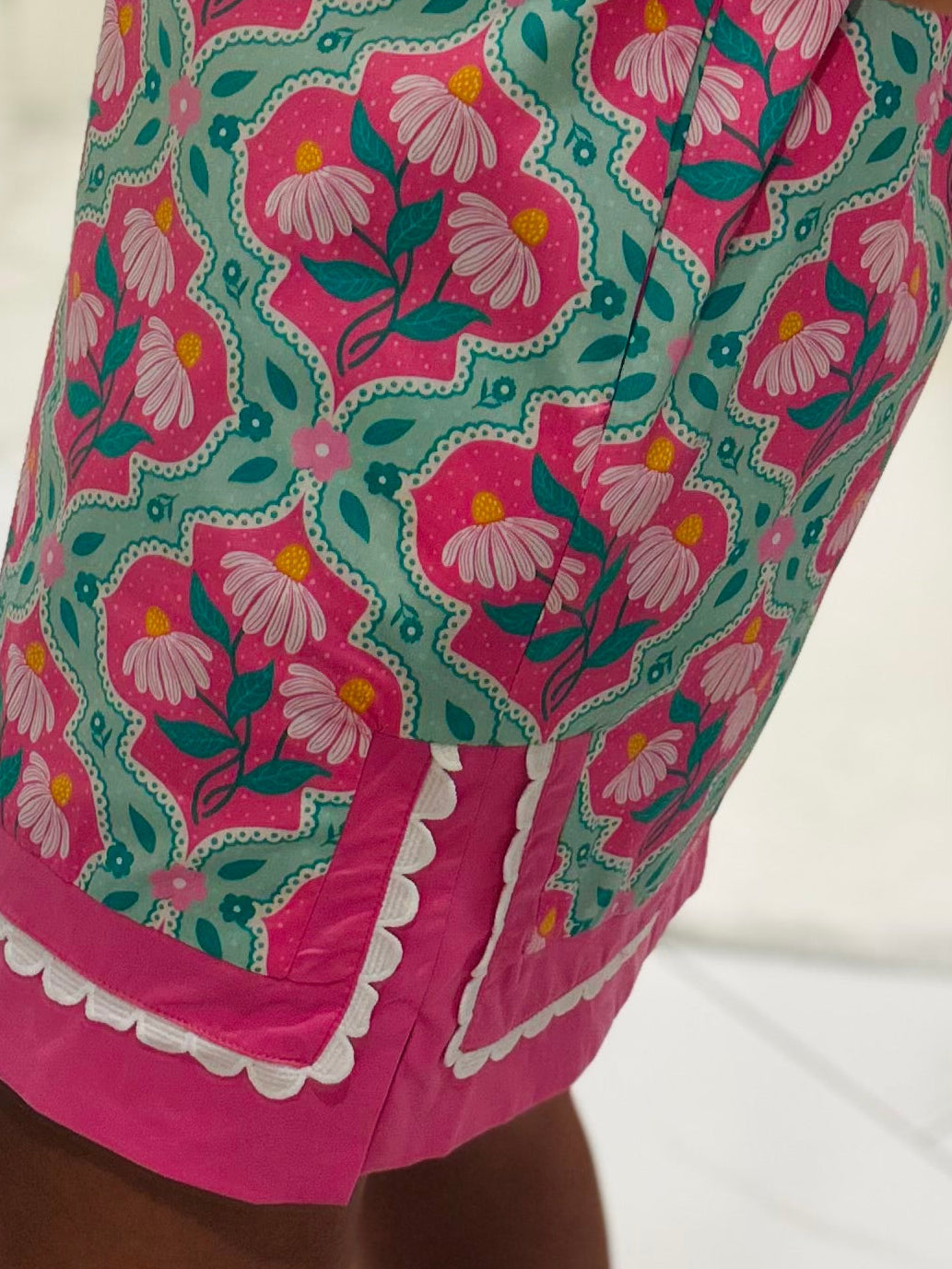 The Emma Pink Floral Shift Dress