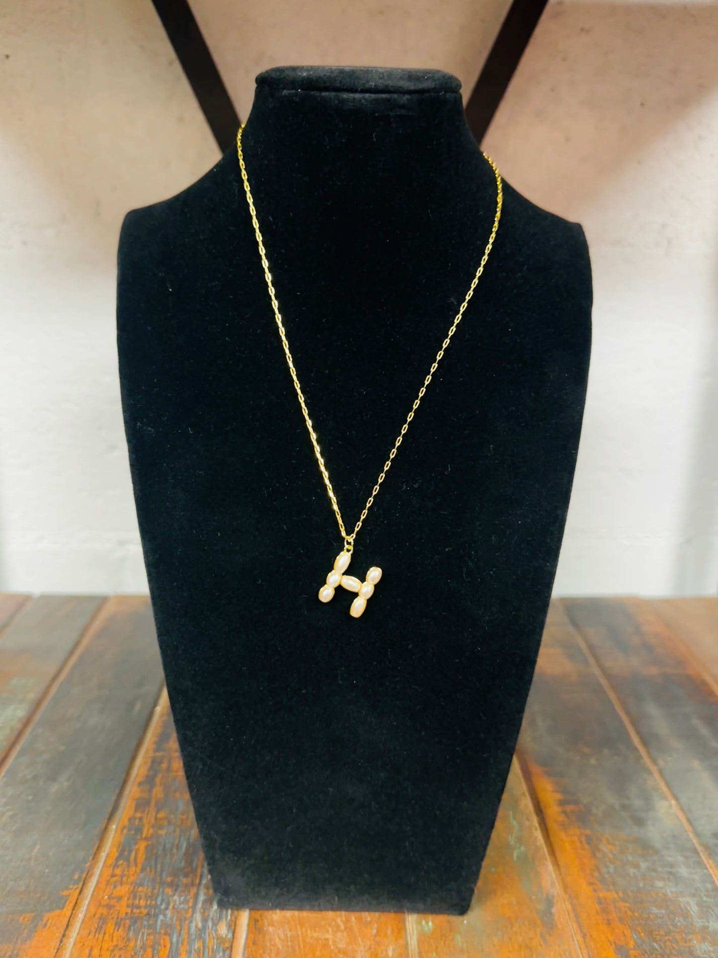 The Pearl Initial Pendant Necklace