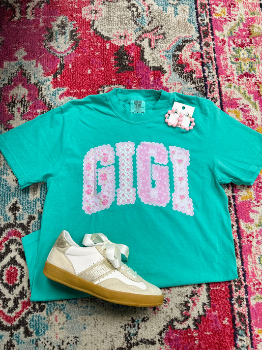 The Gigi Pink Pastel Coquette Tee