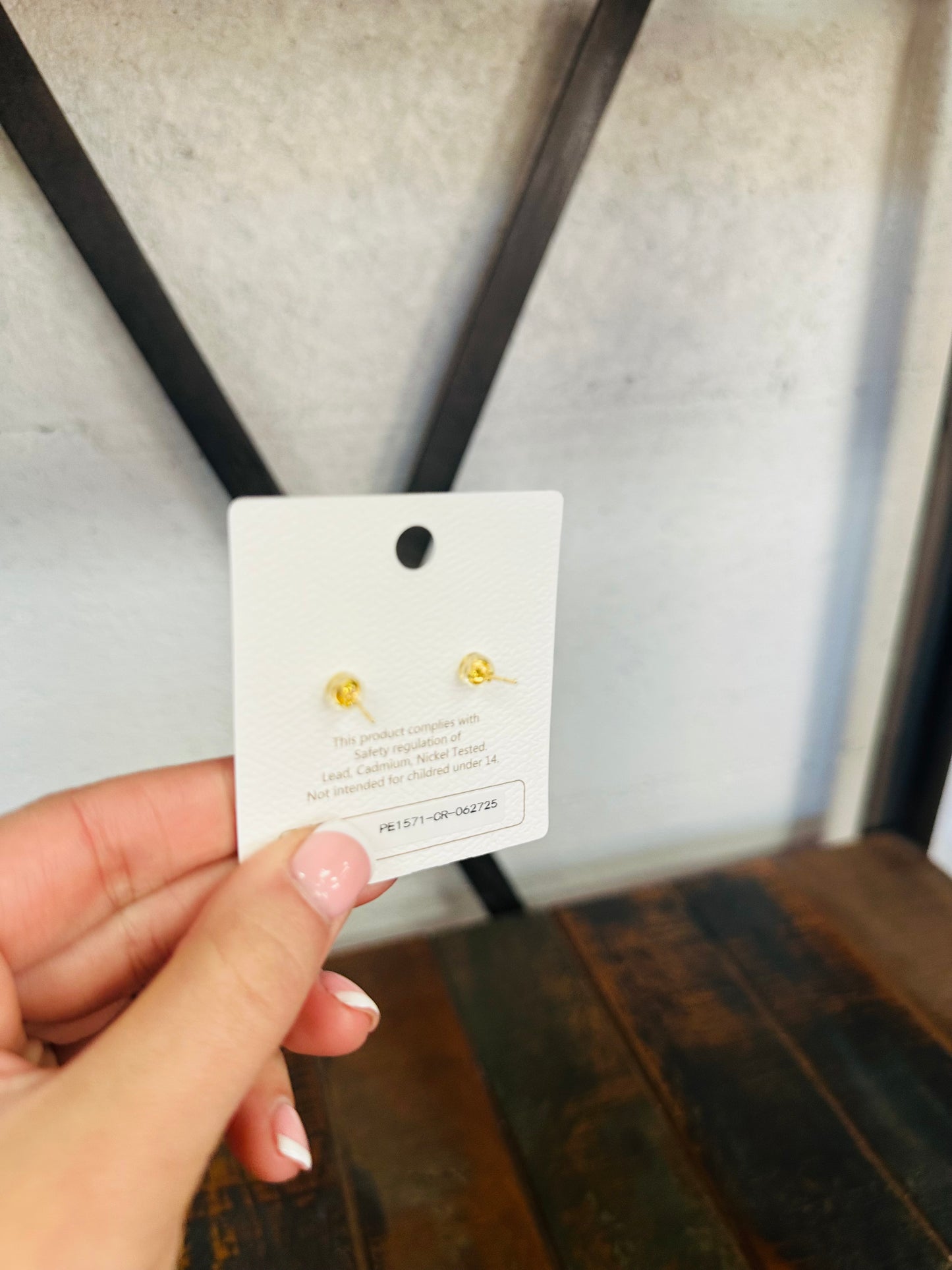 12mm Cream Pearl Stud Earring