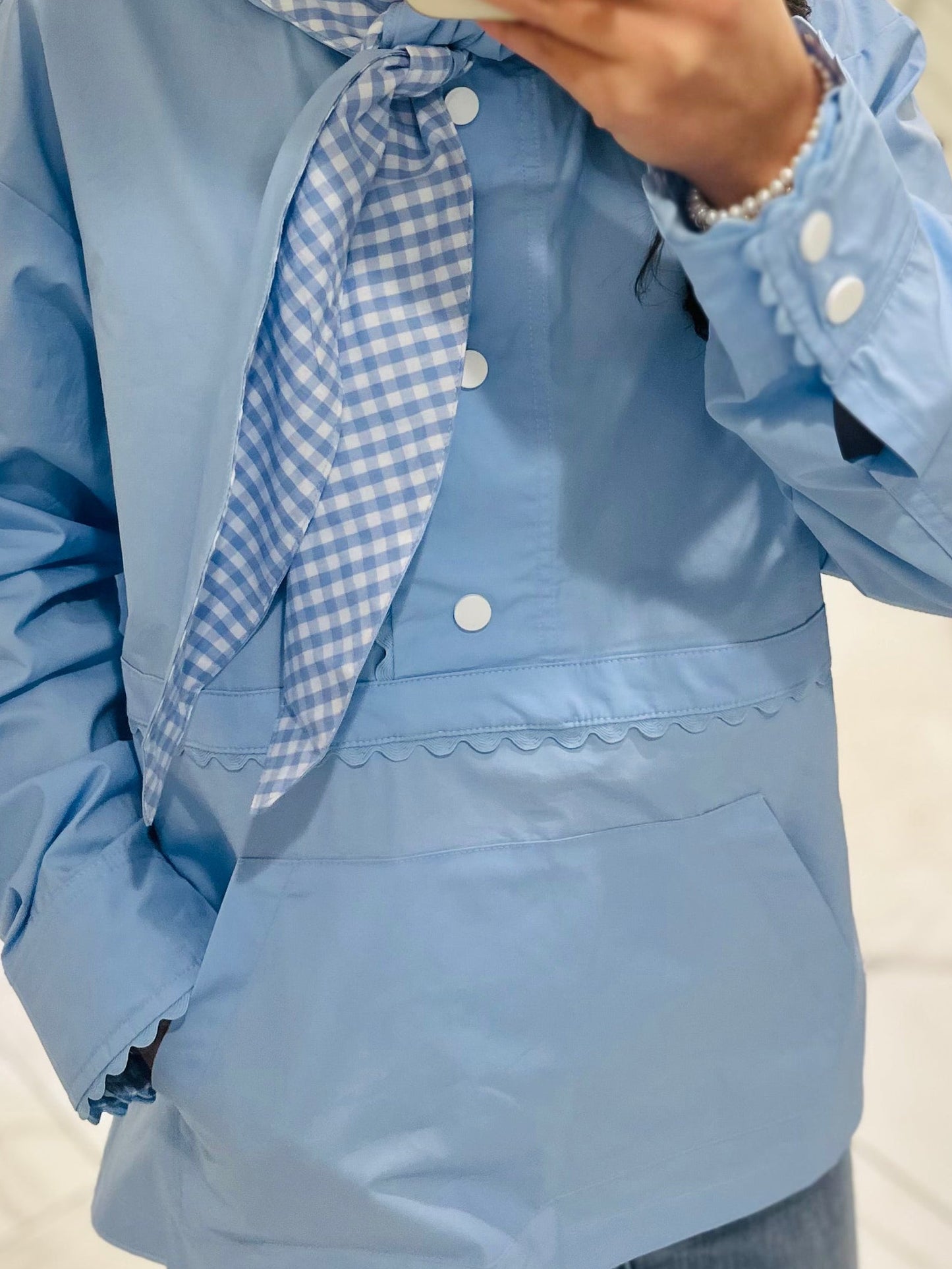 The Morganne Light Blue Windbreaker