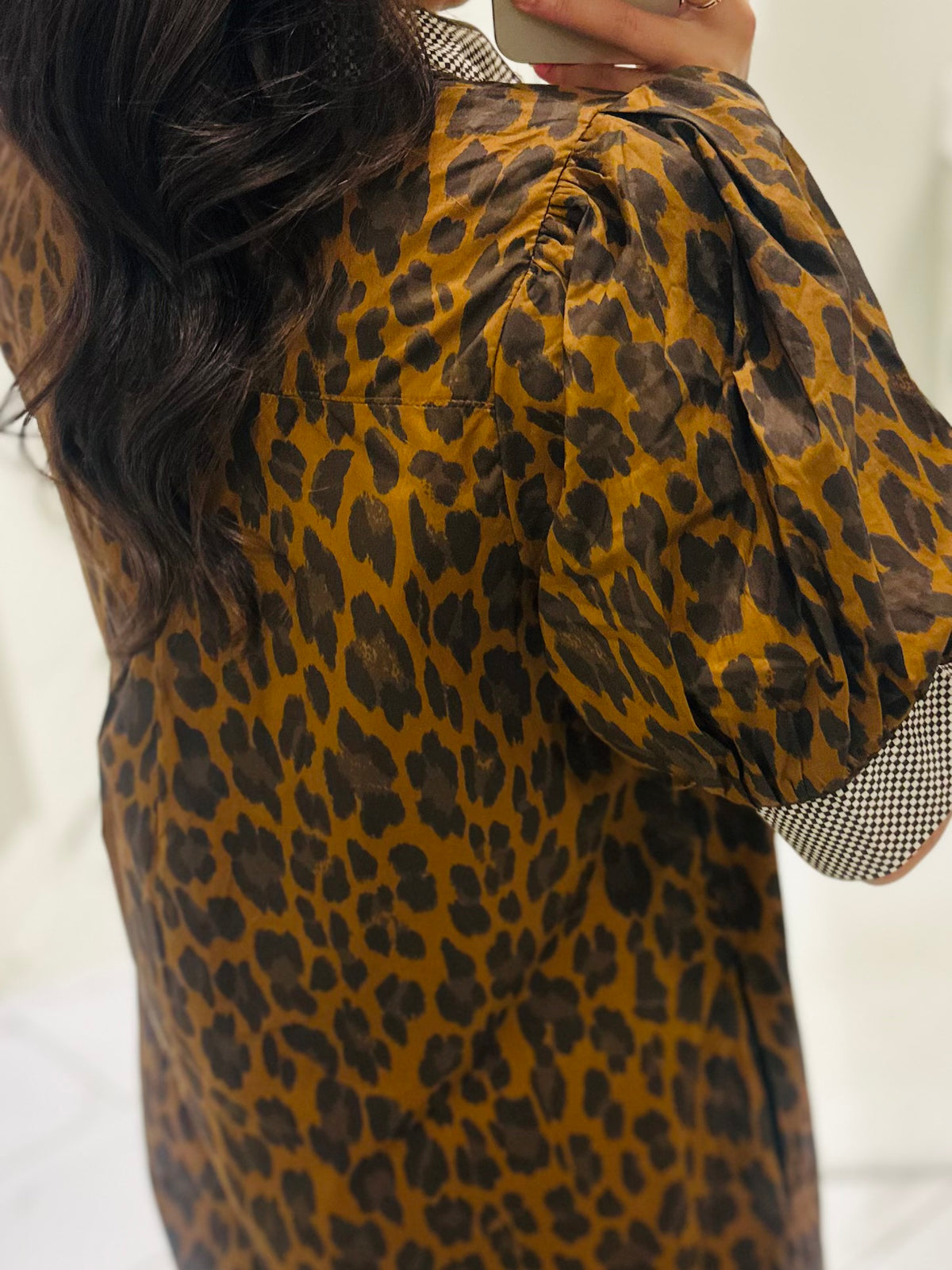 The Elle Brown Leopard Midi Dress