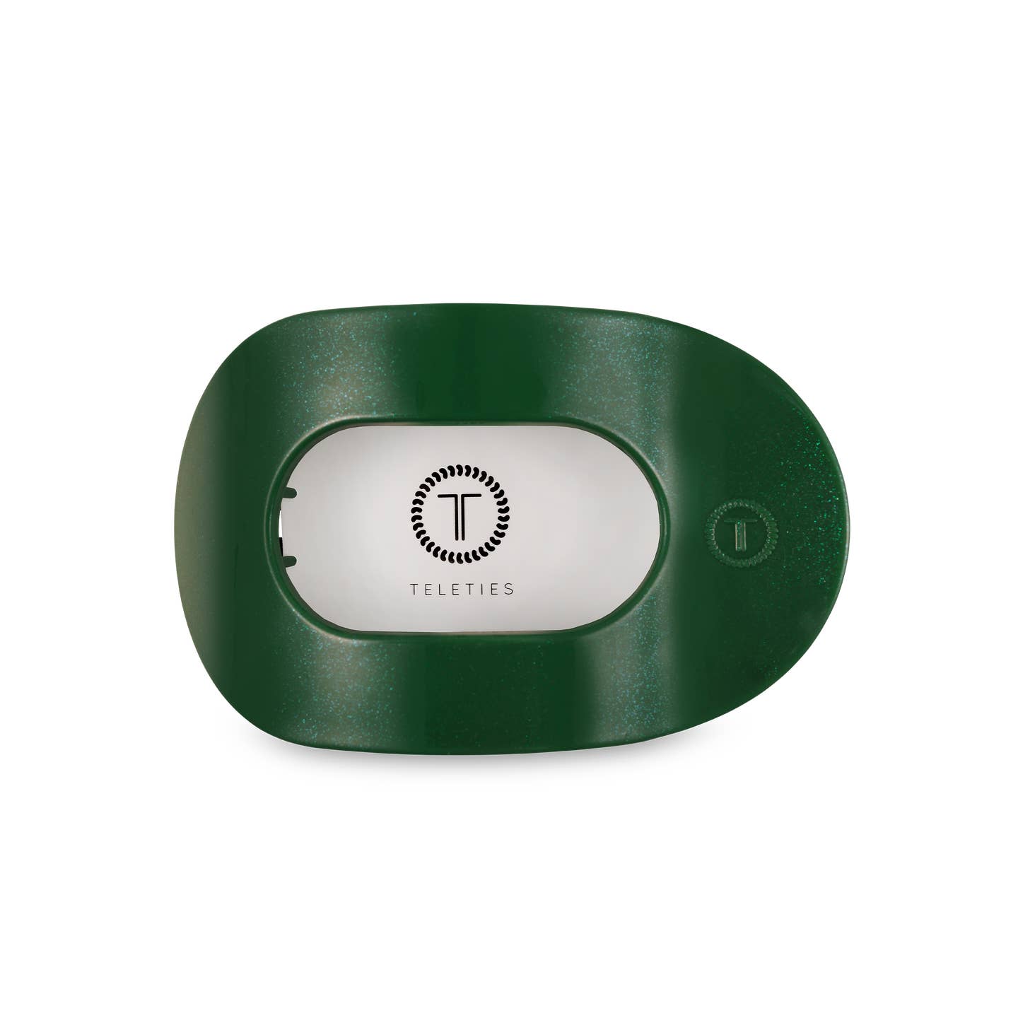 Mistletoe Green Round Flat Hair Clip