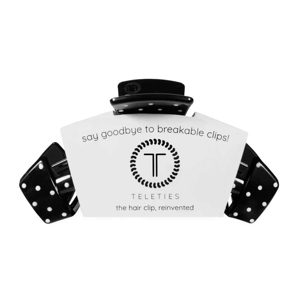 Classic Black Polka Dot Party Claw Clip