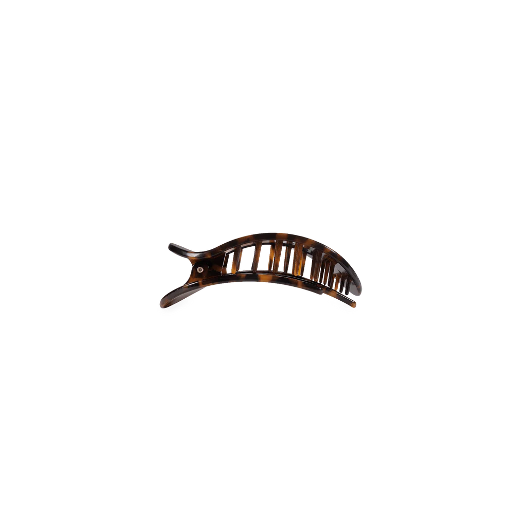 Tortoise Round Flat Hair Clip