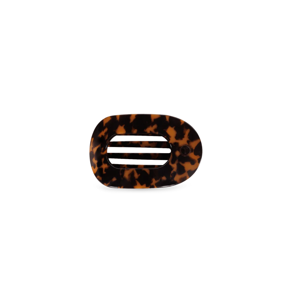 Tortoise Round Flat Hair Clip
