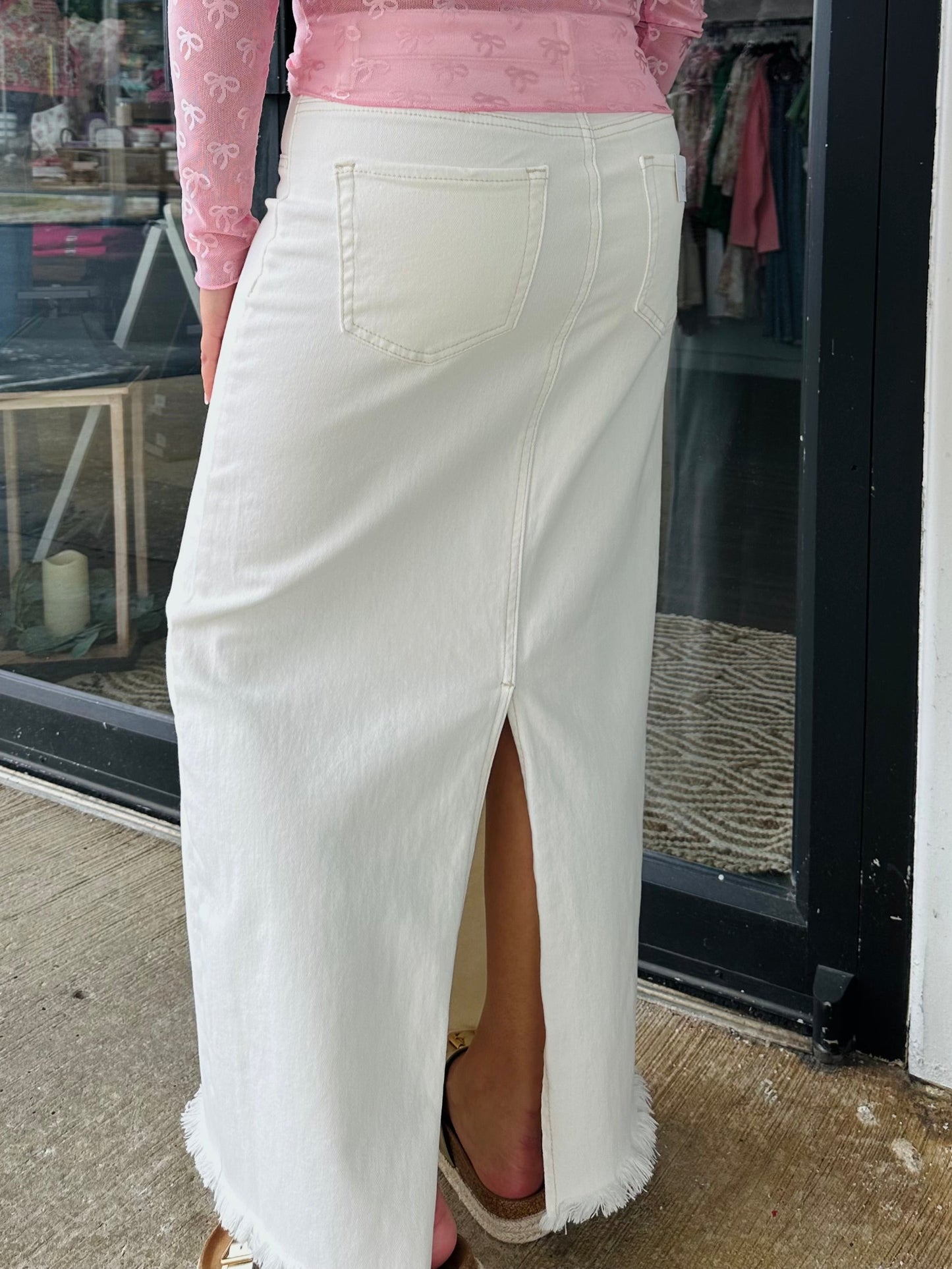 The Cream High Rise Maxi Skirt