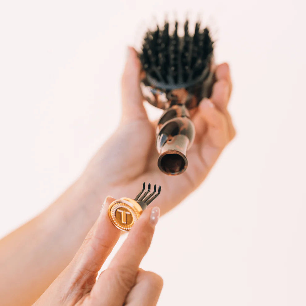 Mini Boar Bristle Hair Brush - Tortoise