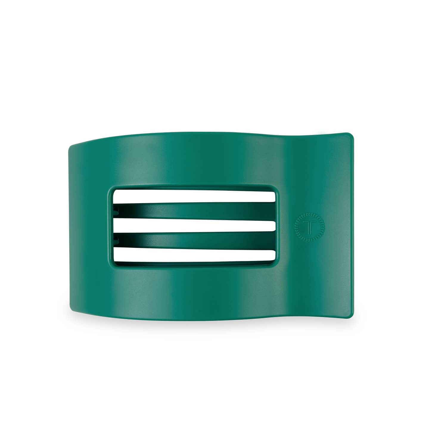 Matte Green Fir Real Rectangle Flat Hair Clip