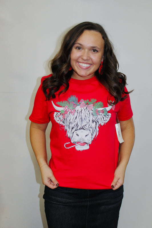 Shaggy Cow Christmas Tee