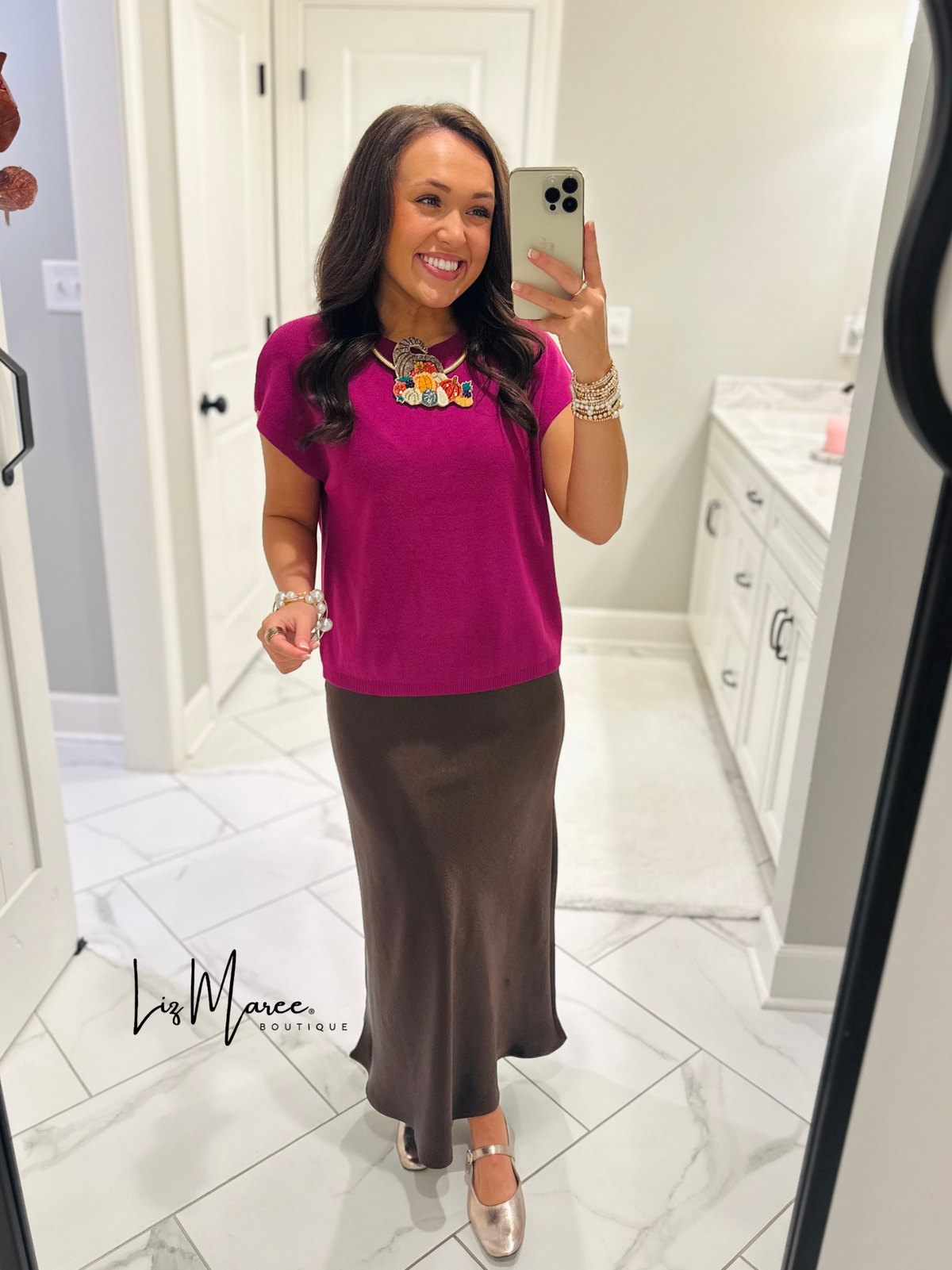 The Katie Orchid Knit Top