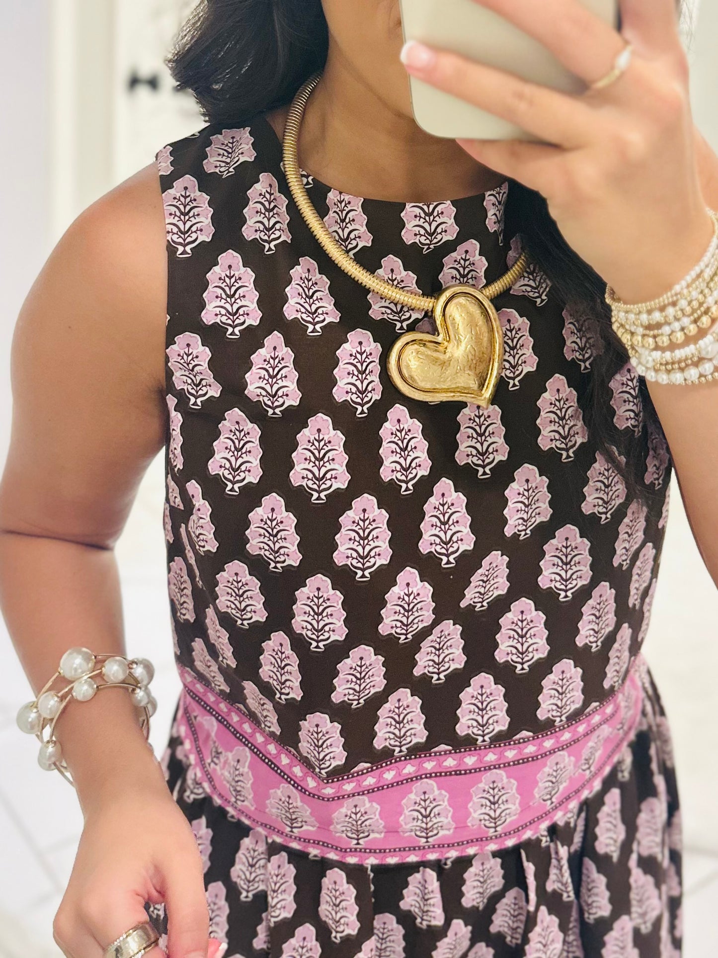 The Natalie Brown Floral Top