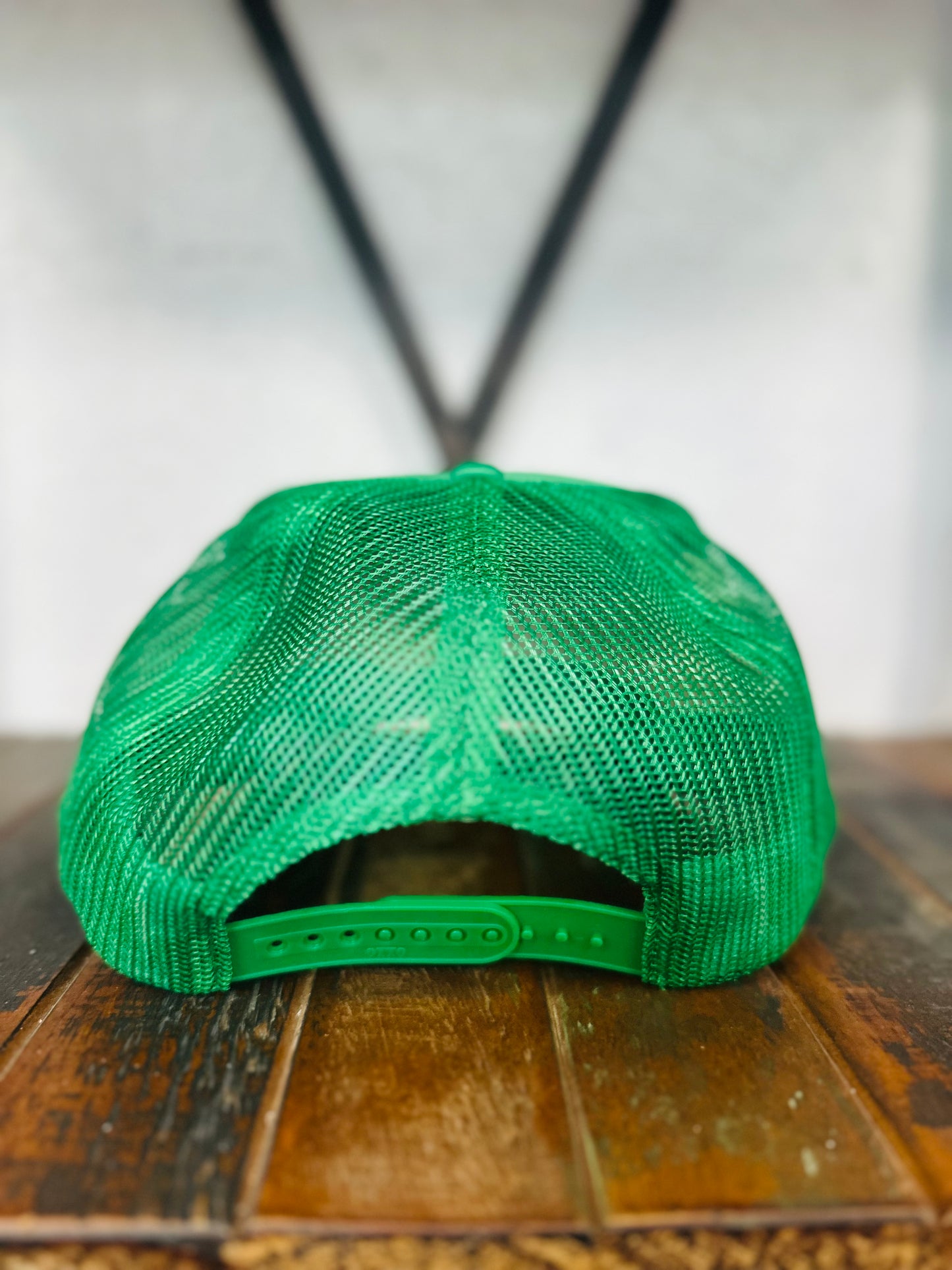 Green Feather + Pearl Trucker Hat
