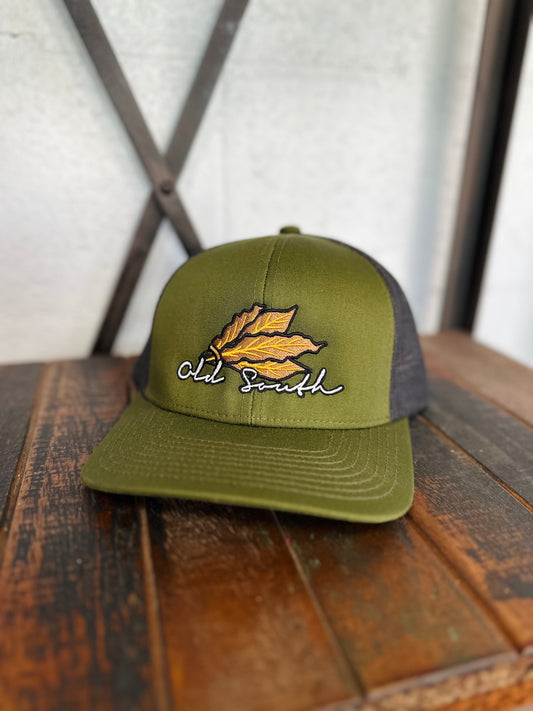 Tobacco Bundle Trucker Hat (Moss Green / Light Charcoal)