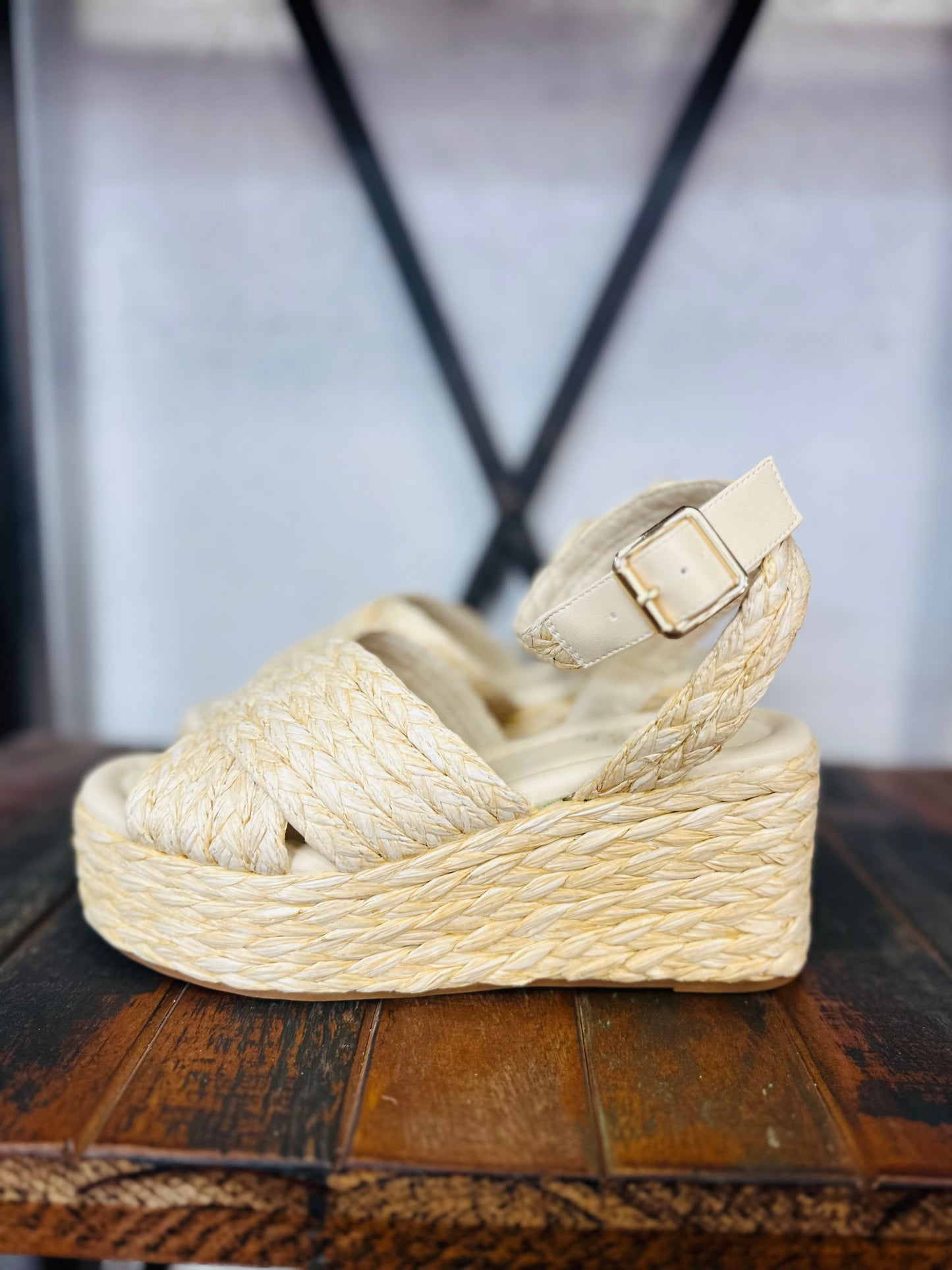 The Kerry Woven Platform Wedge