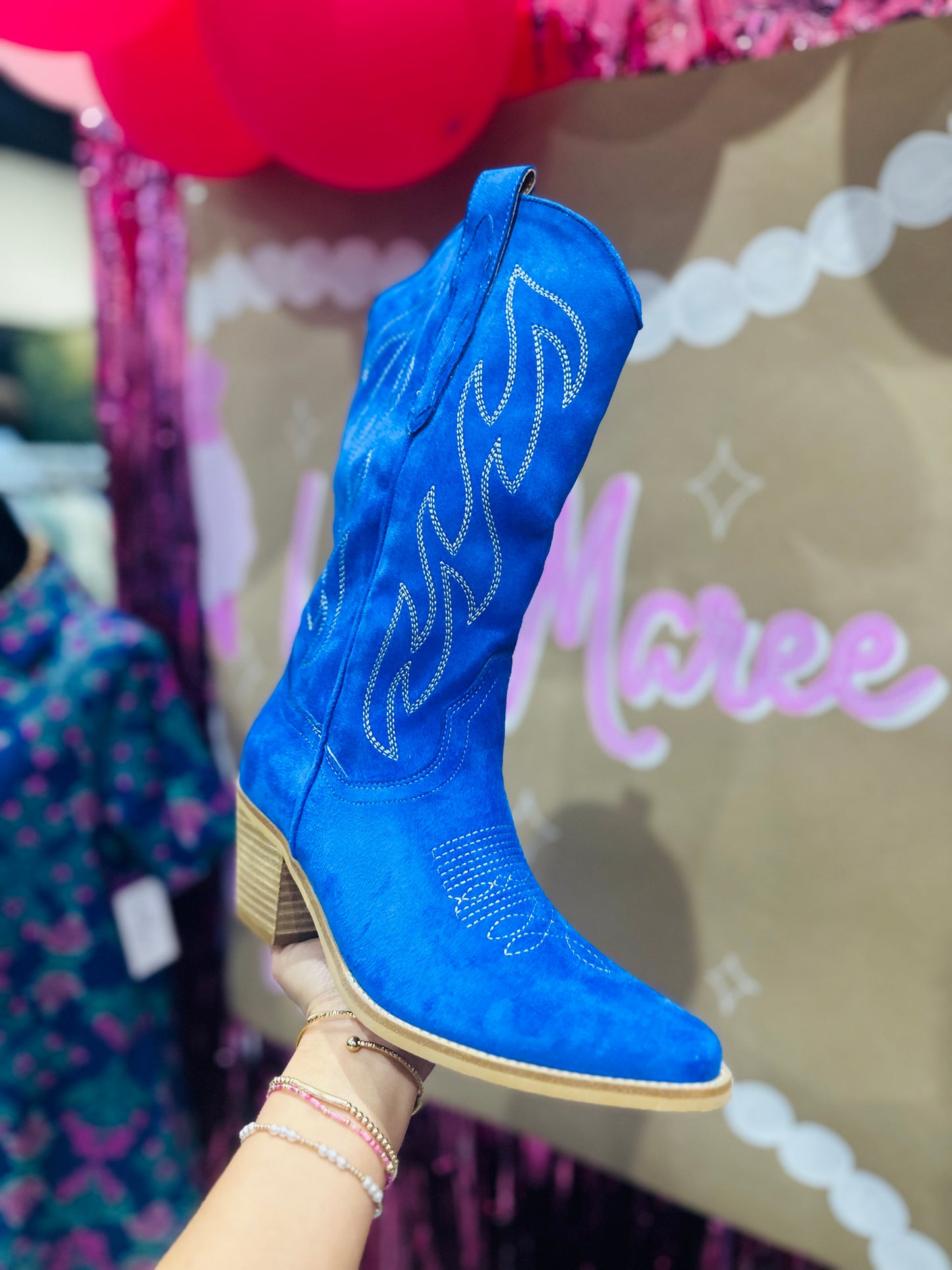 The Odelia Cobalt Blue Boot