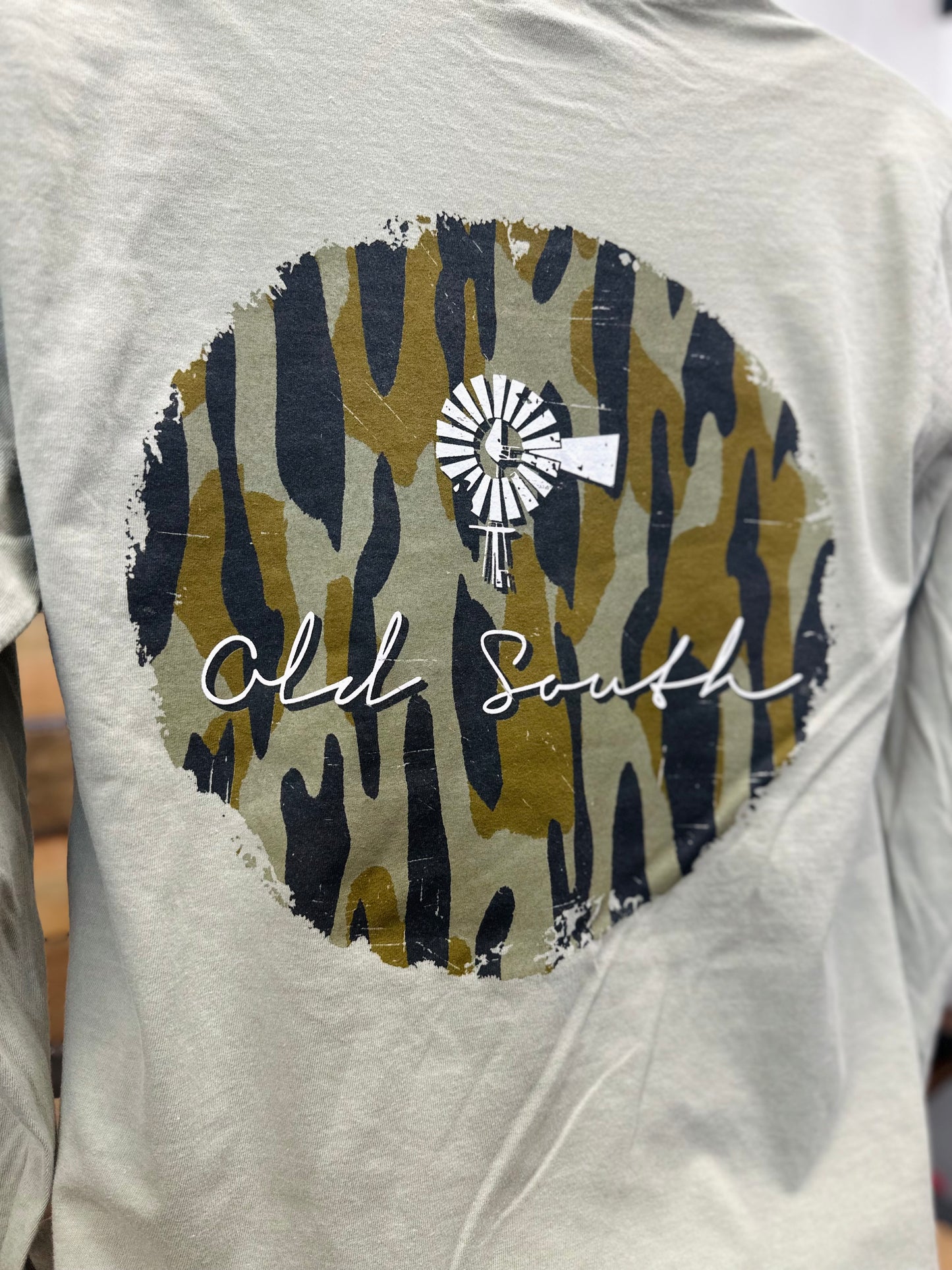 Camo Logo Long Sleeve Tee