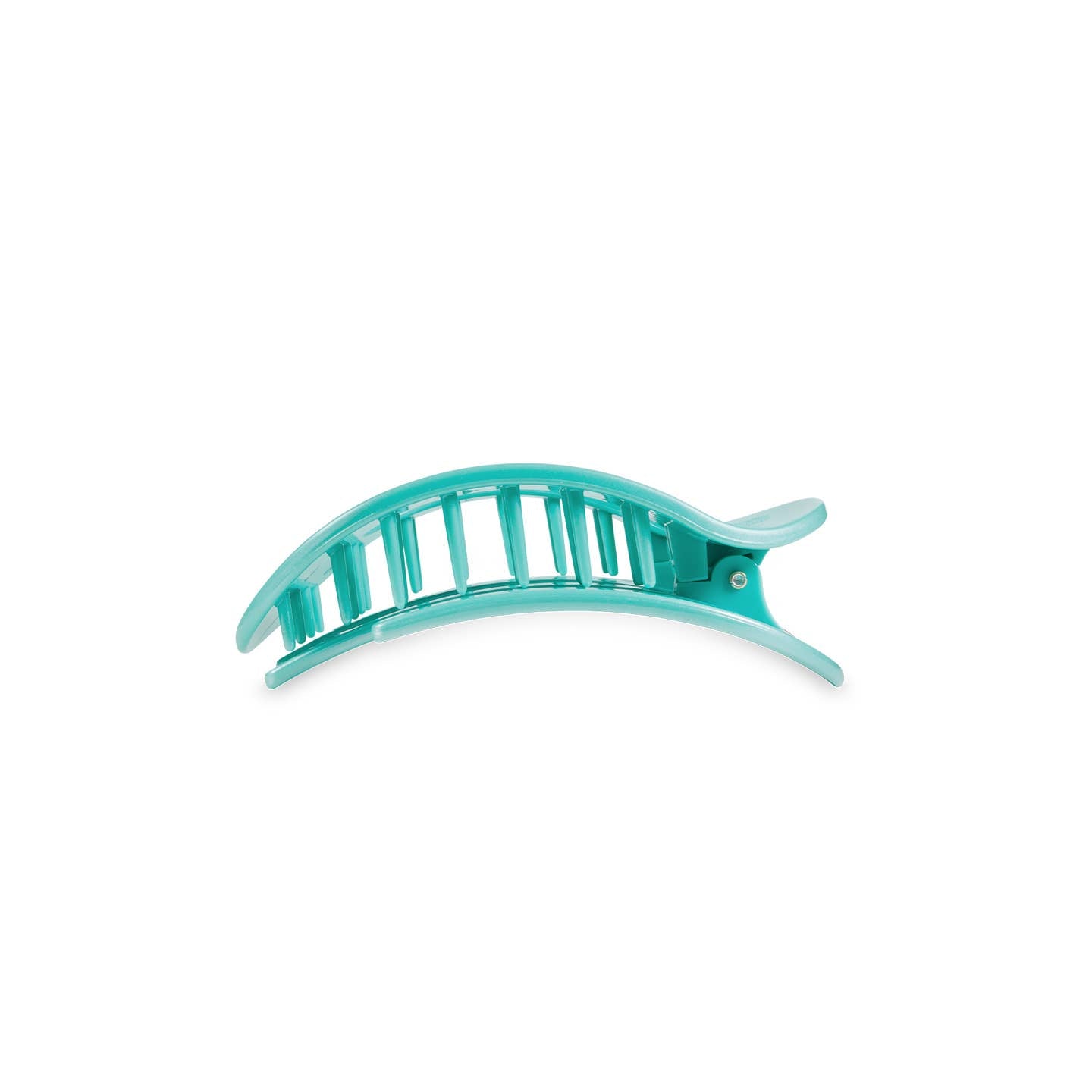 Totally Turquoise Round Flat Hair Clip