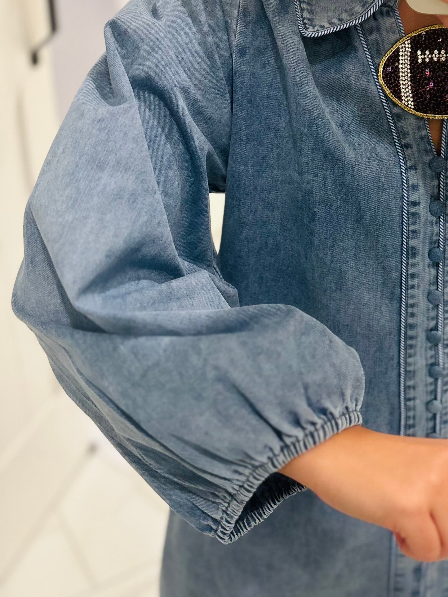 The Drew Button Down Denim Dress