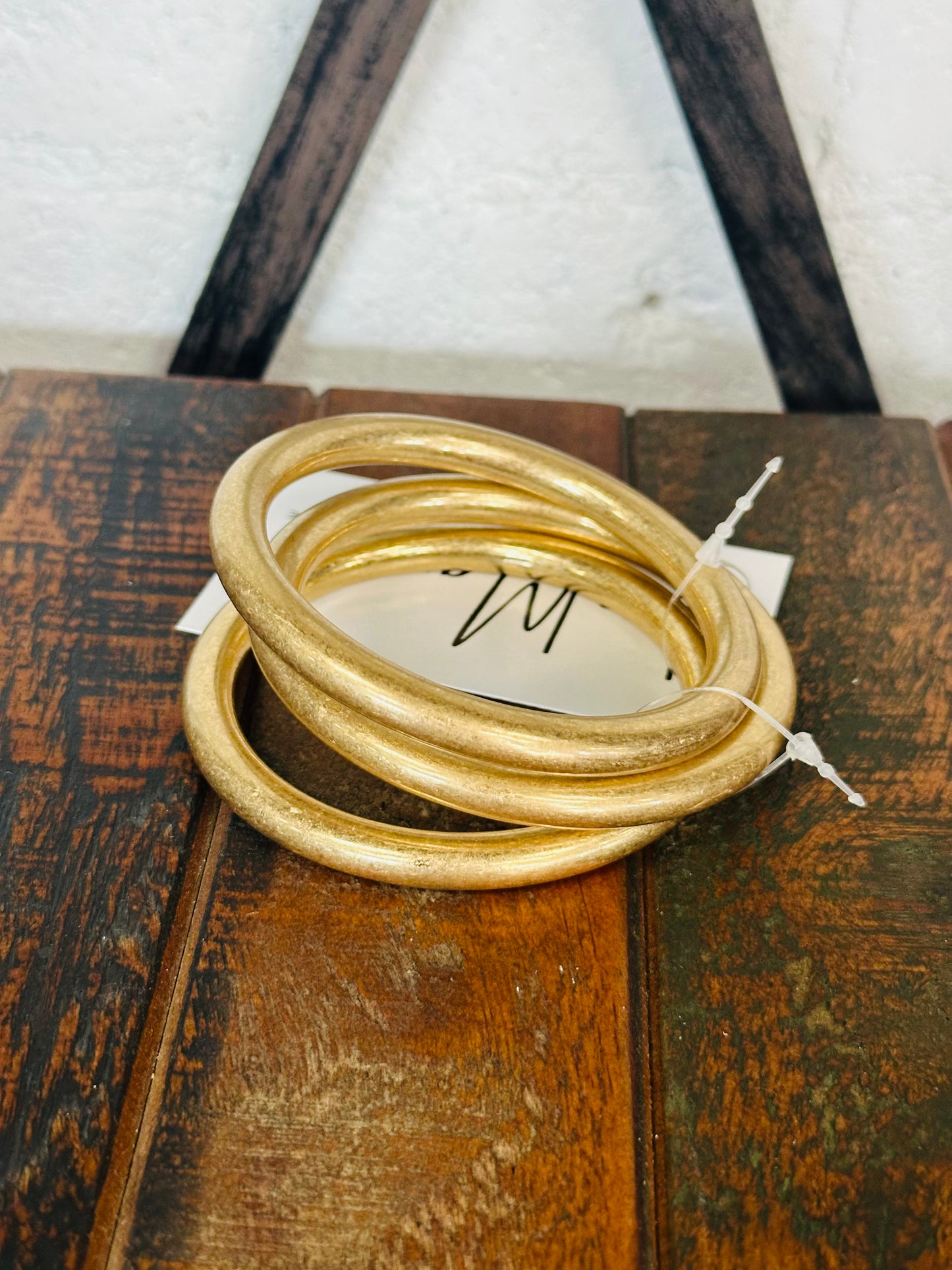 Matte Gold Bangles - Set of 3