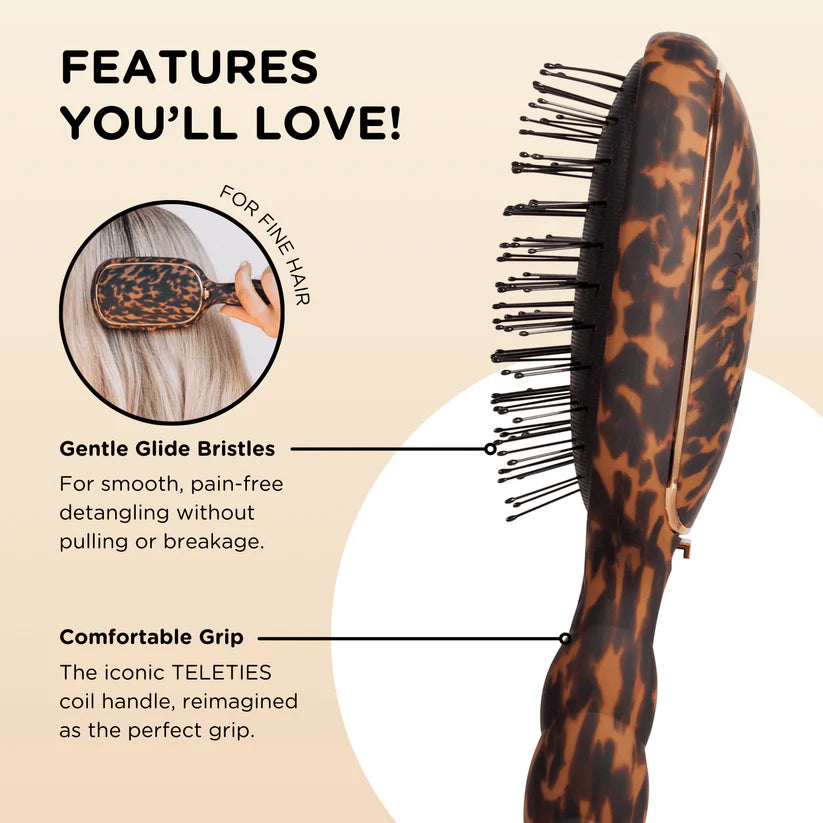 Detangler Hair Brush for Fine Hair – Tortoise
