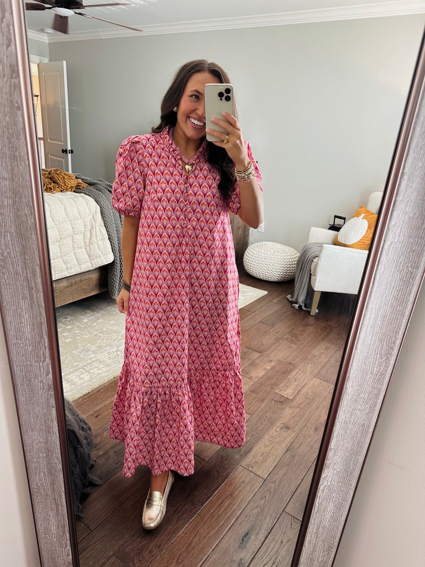 The Liz Pink Maxi Dress