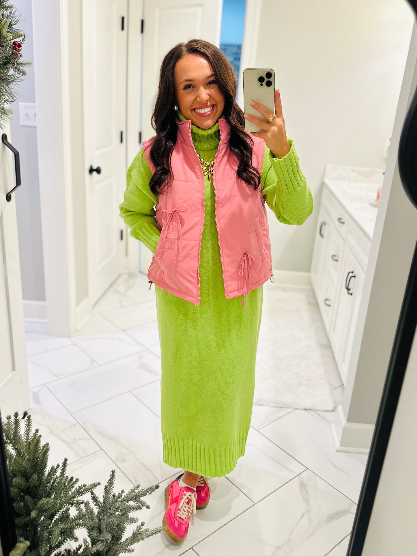 The Wrenlee Turtleneck Sweater Midi Dress