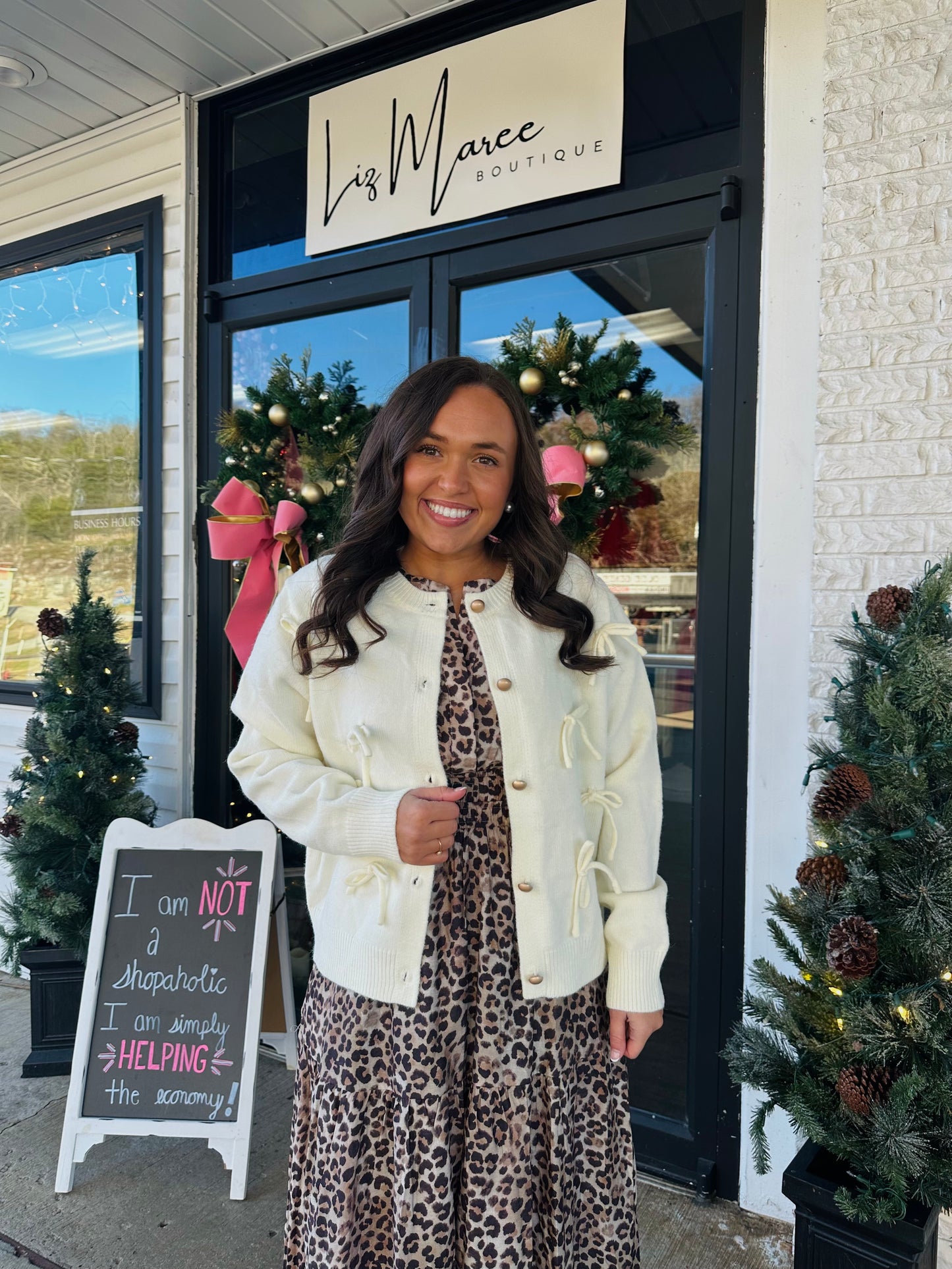 The Ivory Ribbon Bow Cardigan