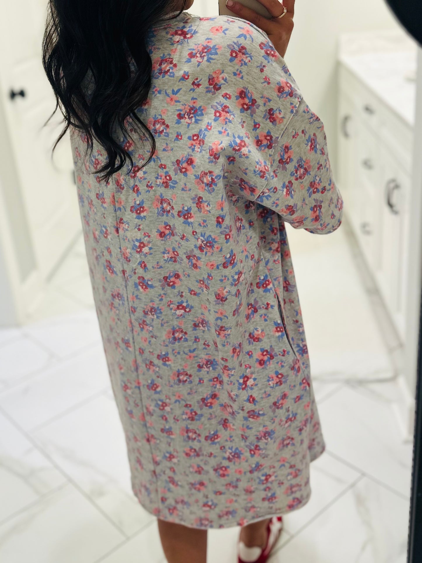 The Made in the USA Letter Patch Floral Dress
