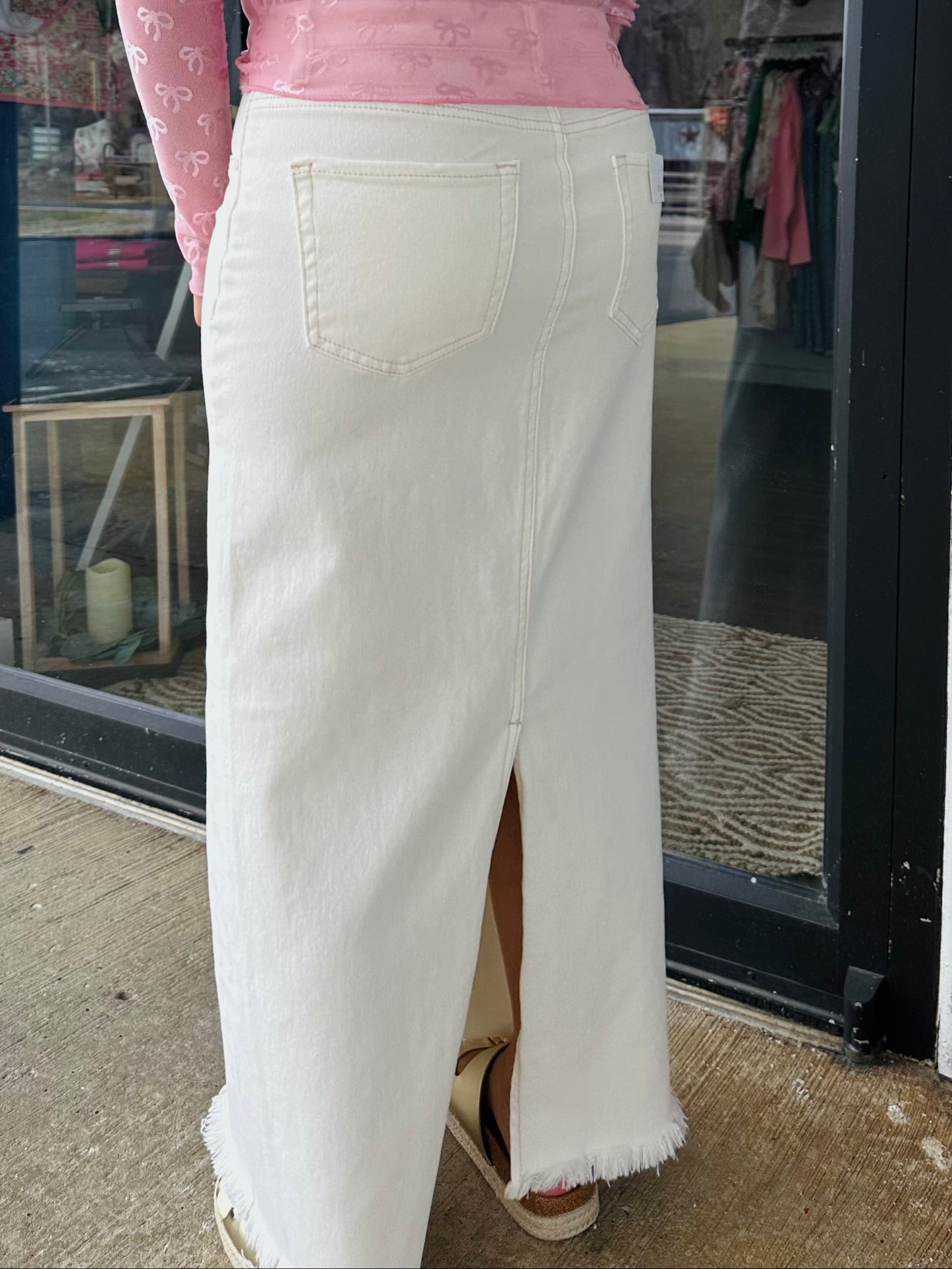 The Cream High Rise Maxi Skirt