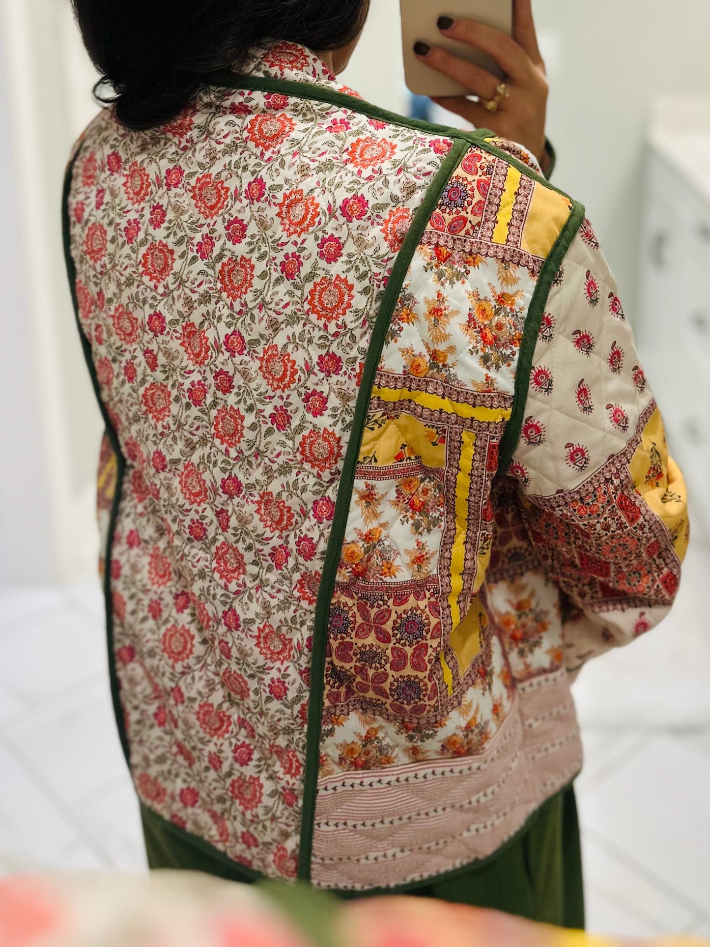 The Emmie Floral Patchwork Quilted Jacket