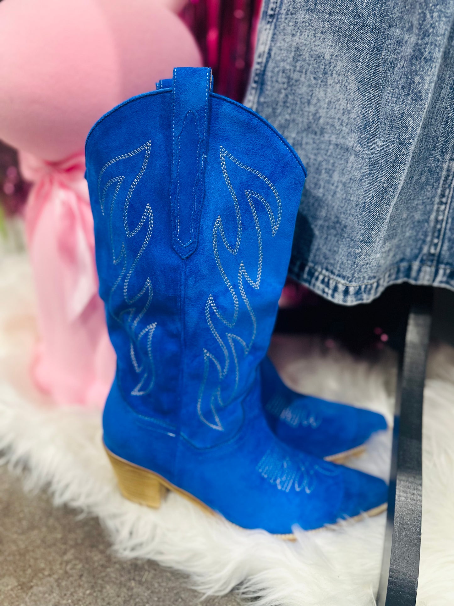 The Odelia Cobalt Blue Boot